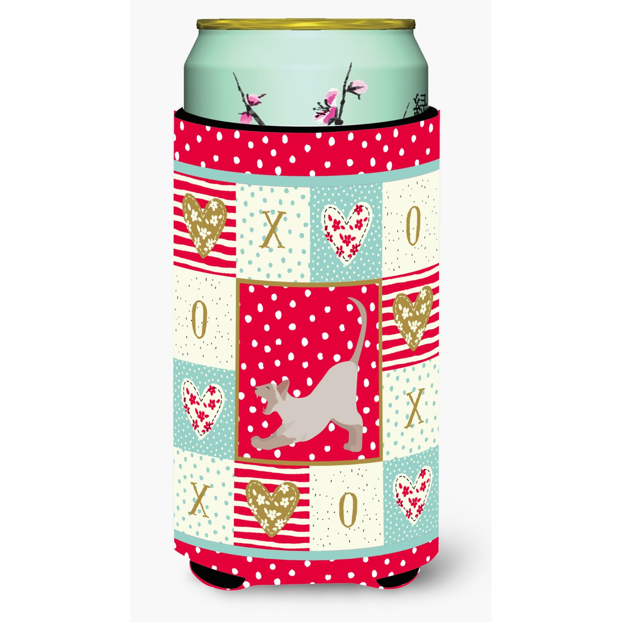 Thai Lilac Cat Love Tall Boy Beverage Hugger CK5798TBC