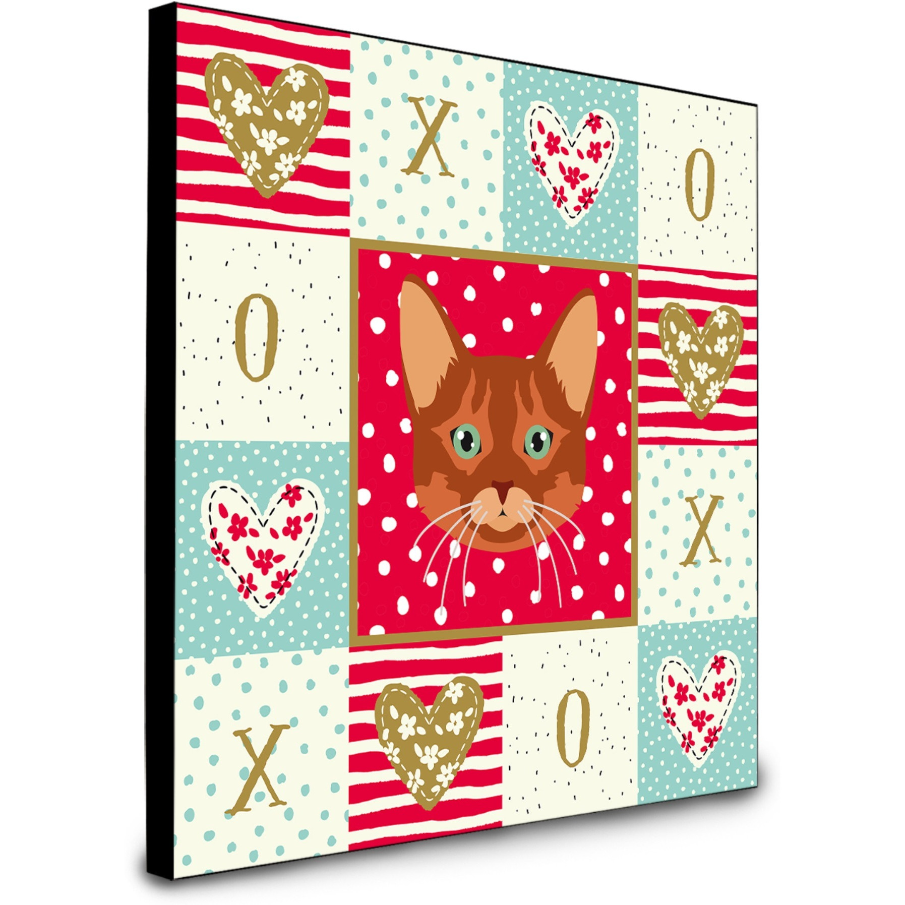 Somali Cat Love Artwork Wall Panel CK5169UP88