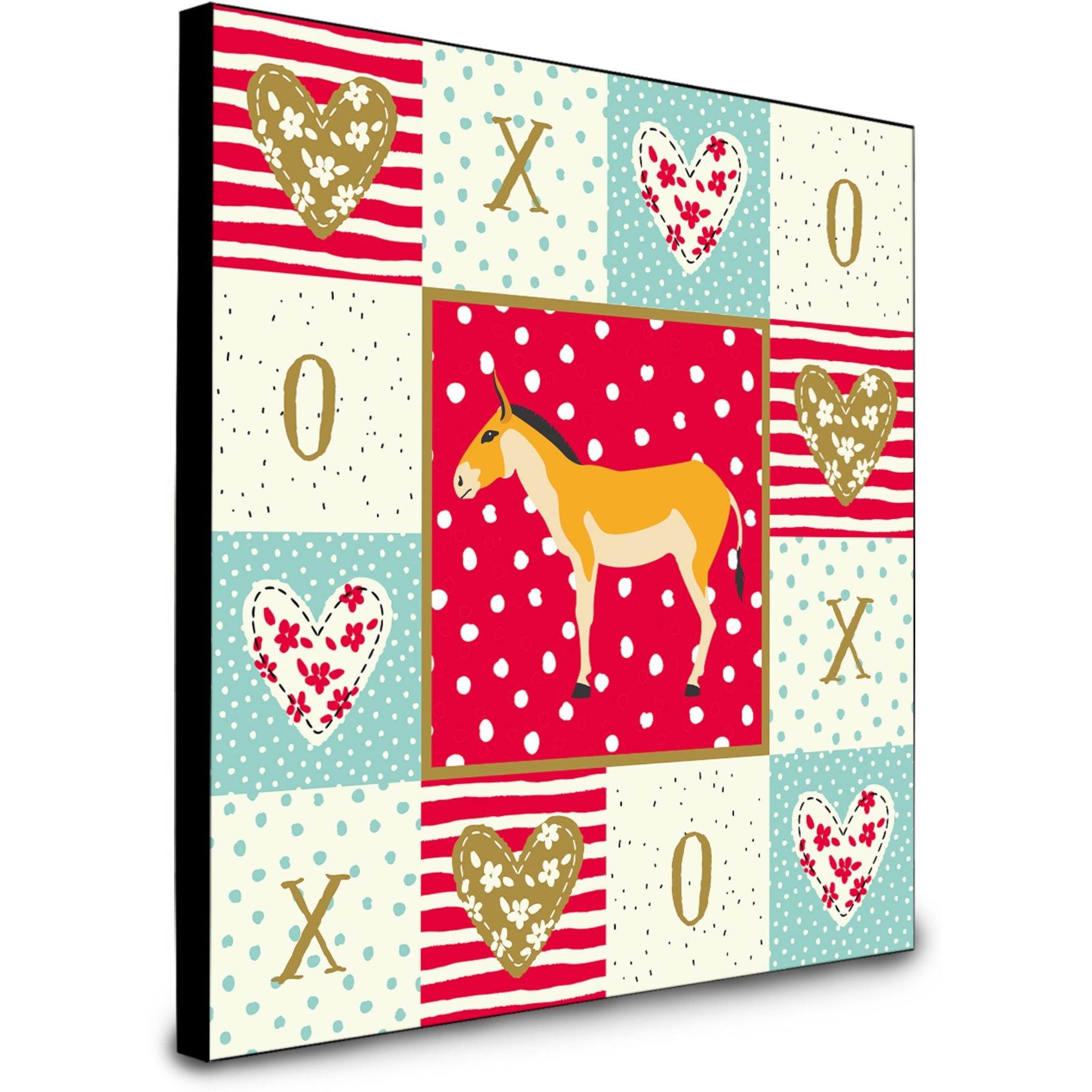 Turkmenian Kulan Donkey Love Artwork Wall Panel CK5281UP88