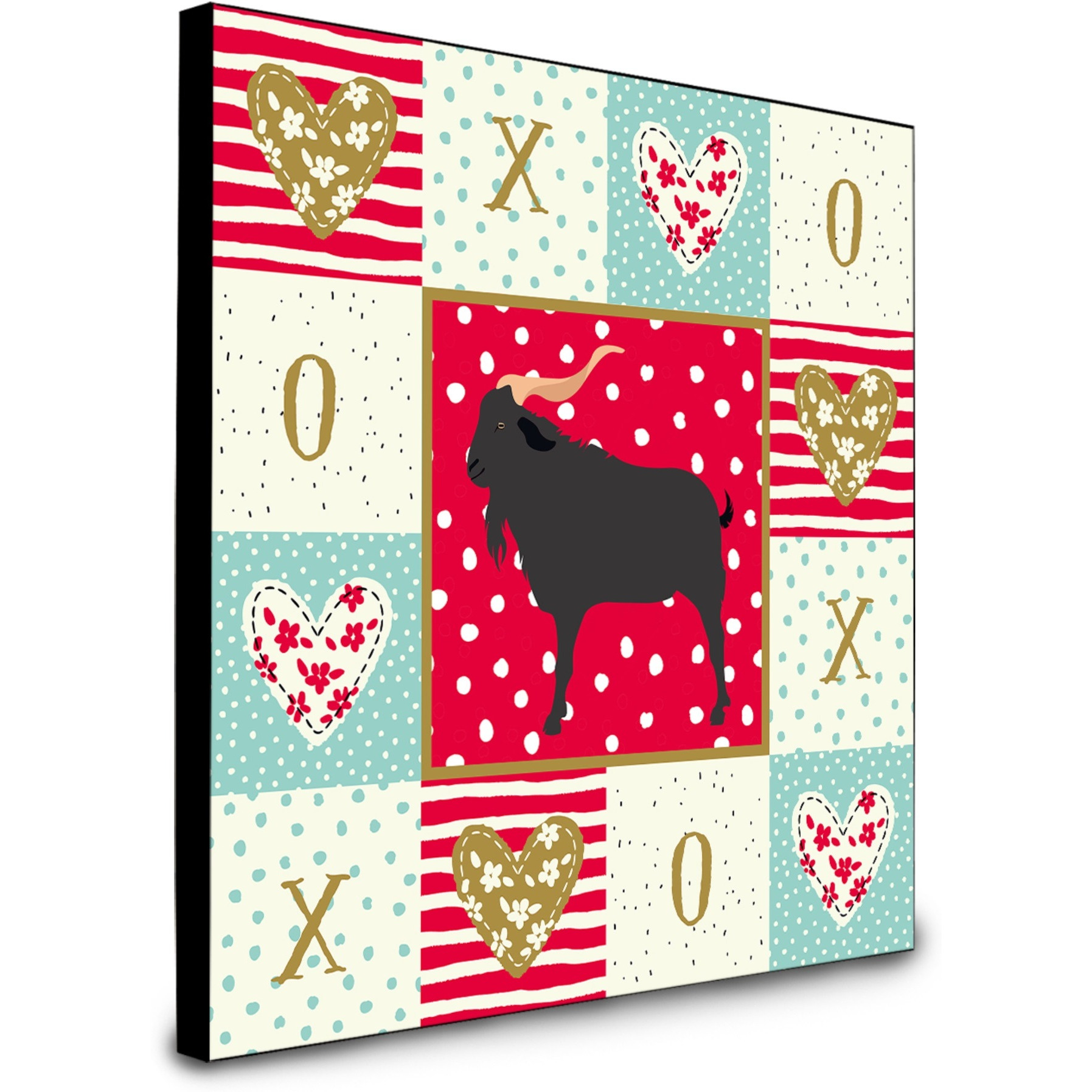 Verata Goat Love Artwork Wall Panel CK5309UP88