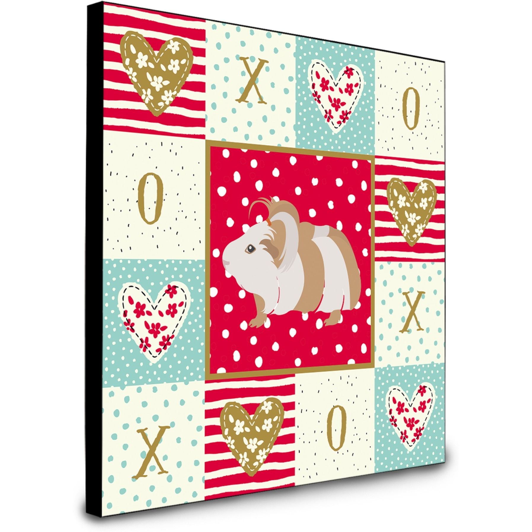 Silkie Guinea Pig Love Artwork Wall Panel CK5434UP88
