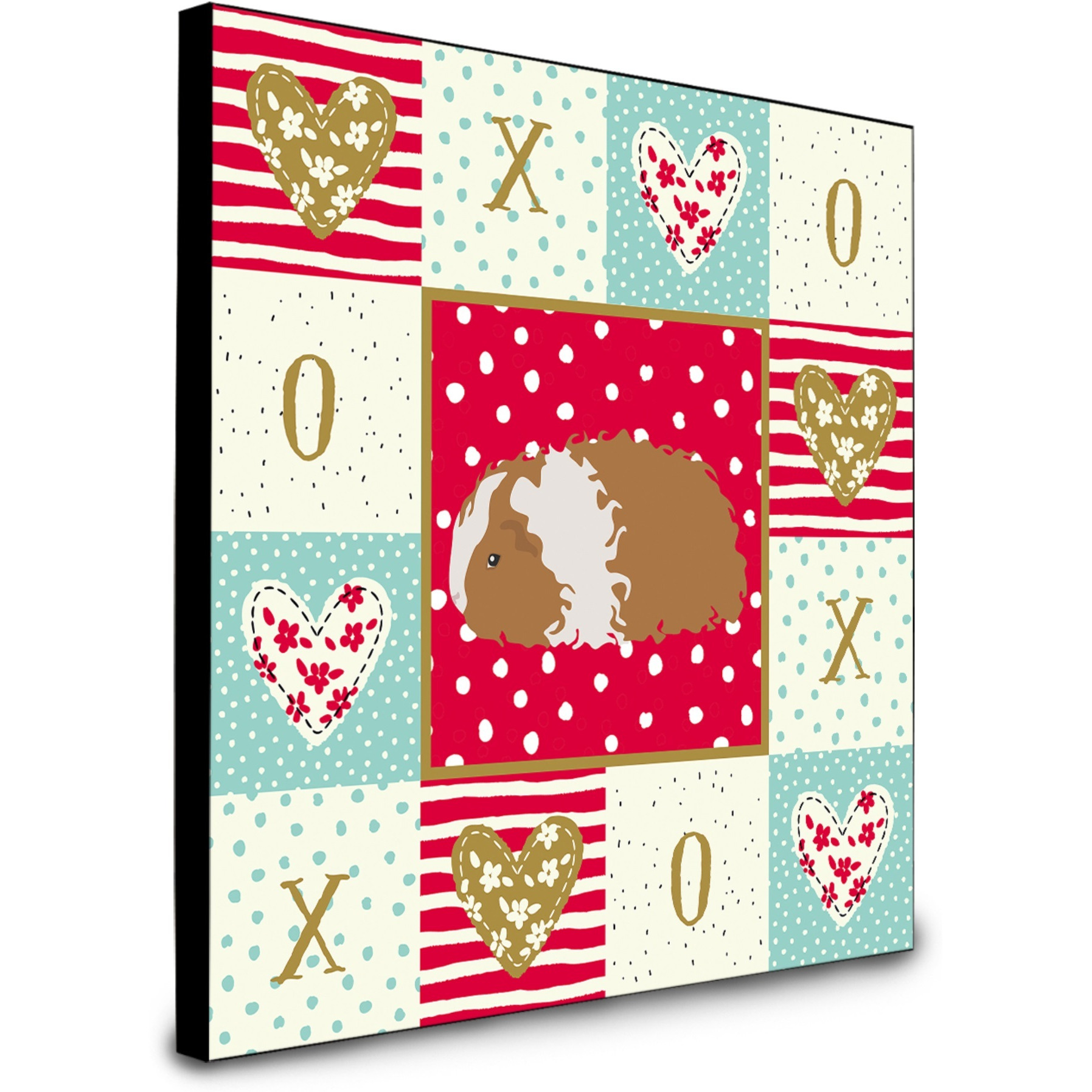 Texel Guinea Pig Love Artwork Wall Panel CK5437UP88