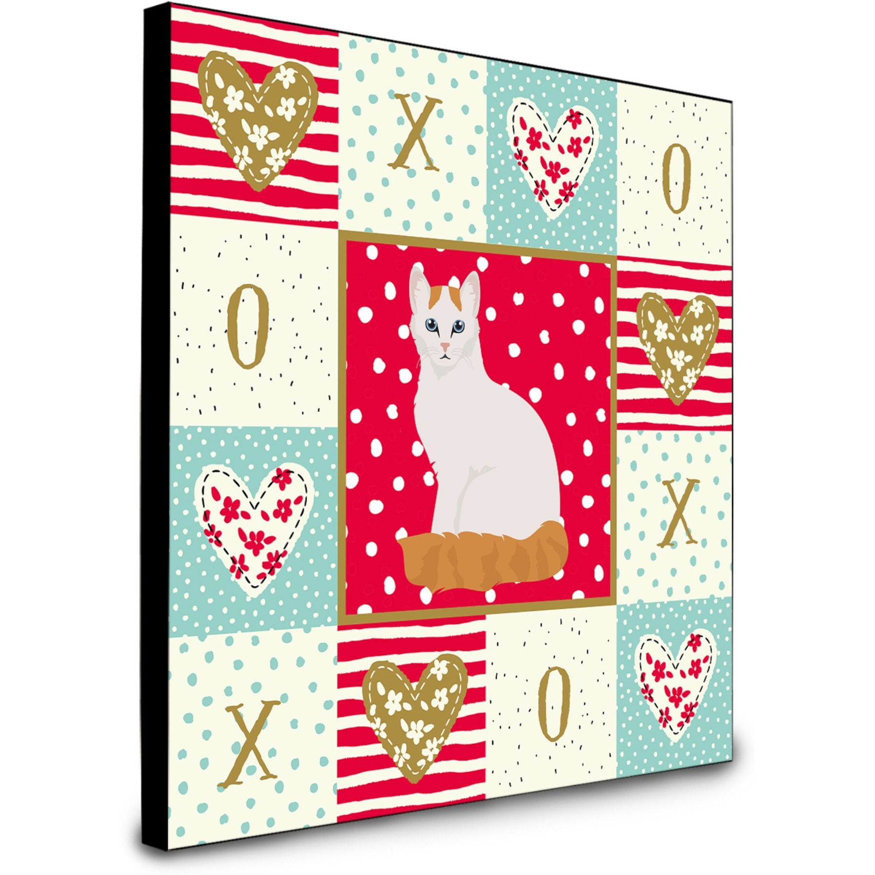 Turkish Van Cat Love Artwork Wall Panel CK5802UP88