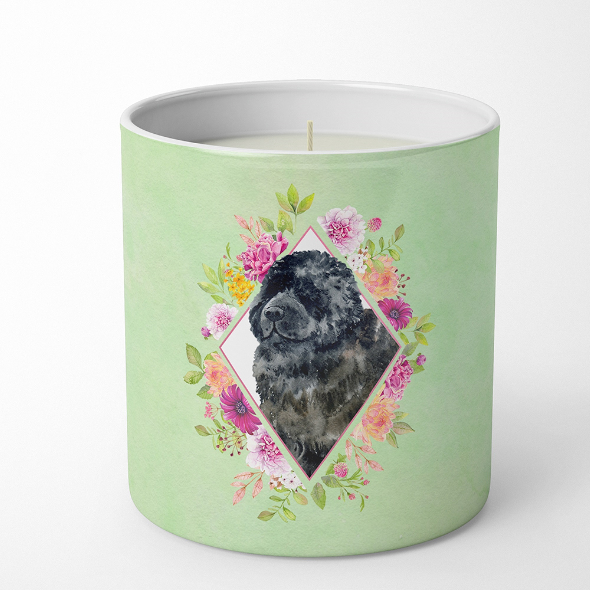Newfoundland Green Flowers 10 oz Decorative Soy Candle CK4323CDL