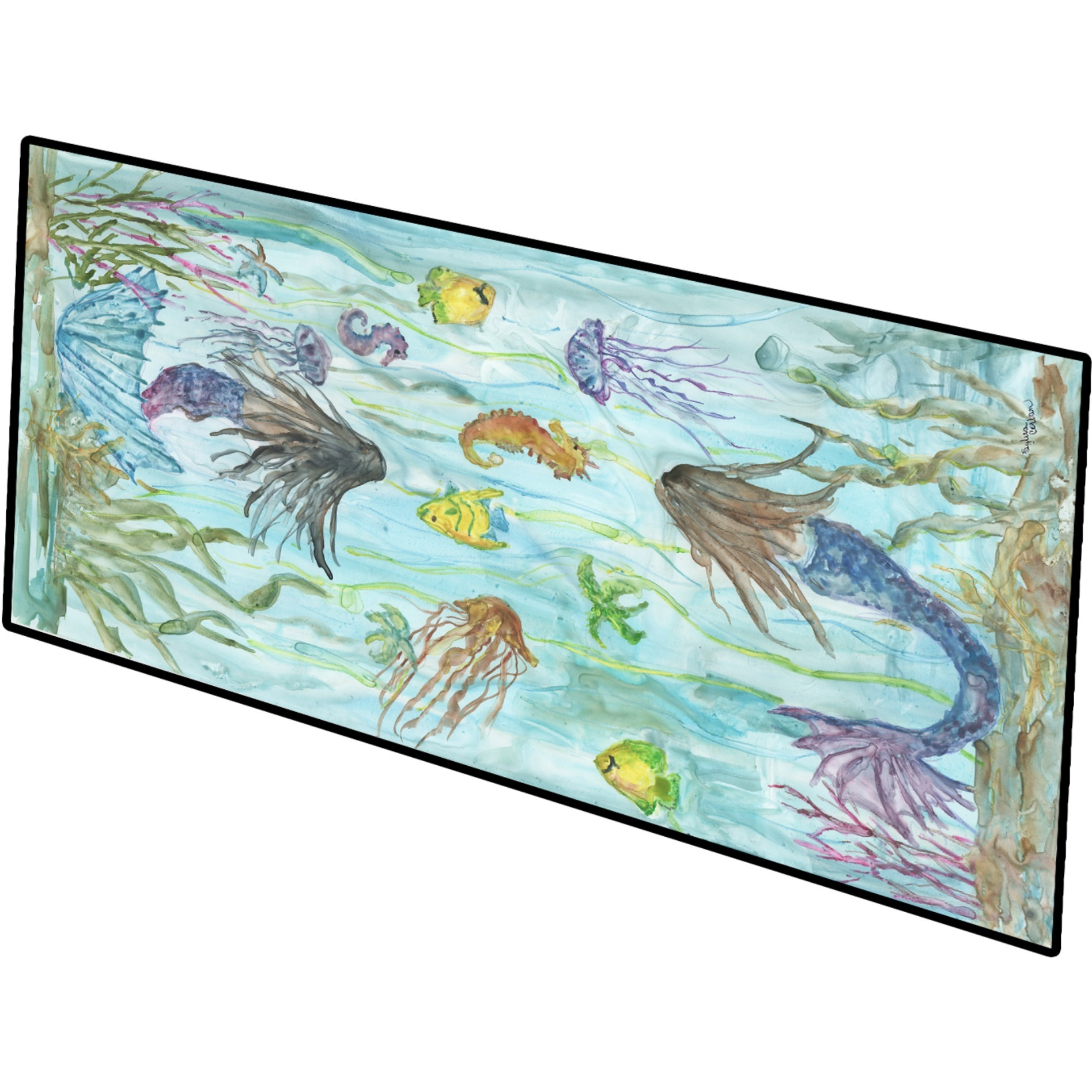Mermaids Indoor or Outdoor Runner Mat 28x58 SC2089HRM2858