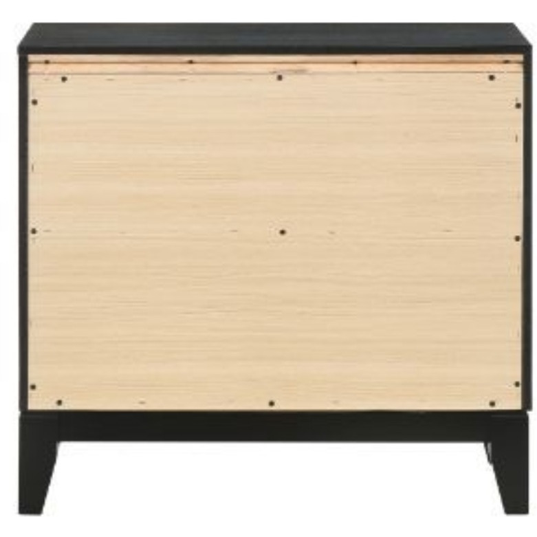 Nightstand, Weathered Black Finish