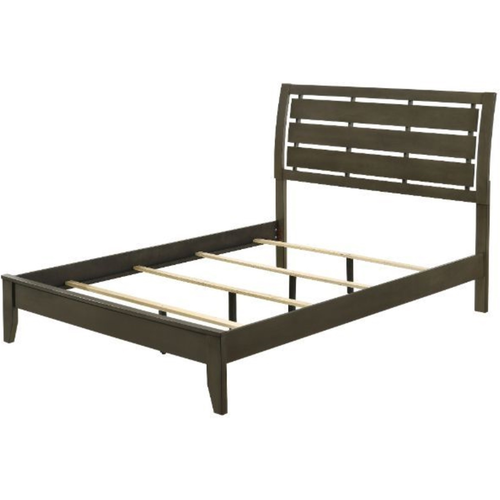 Queen Bed, Gray Finish