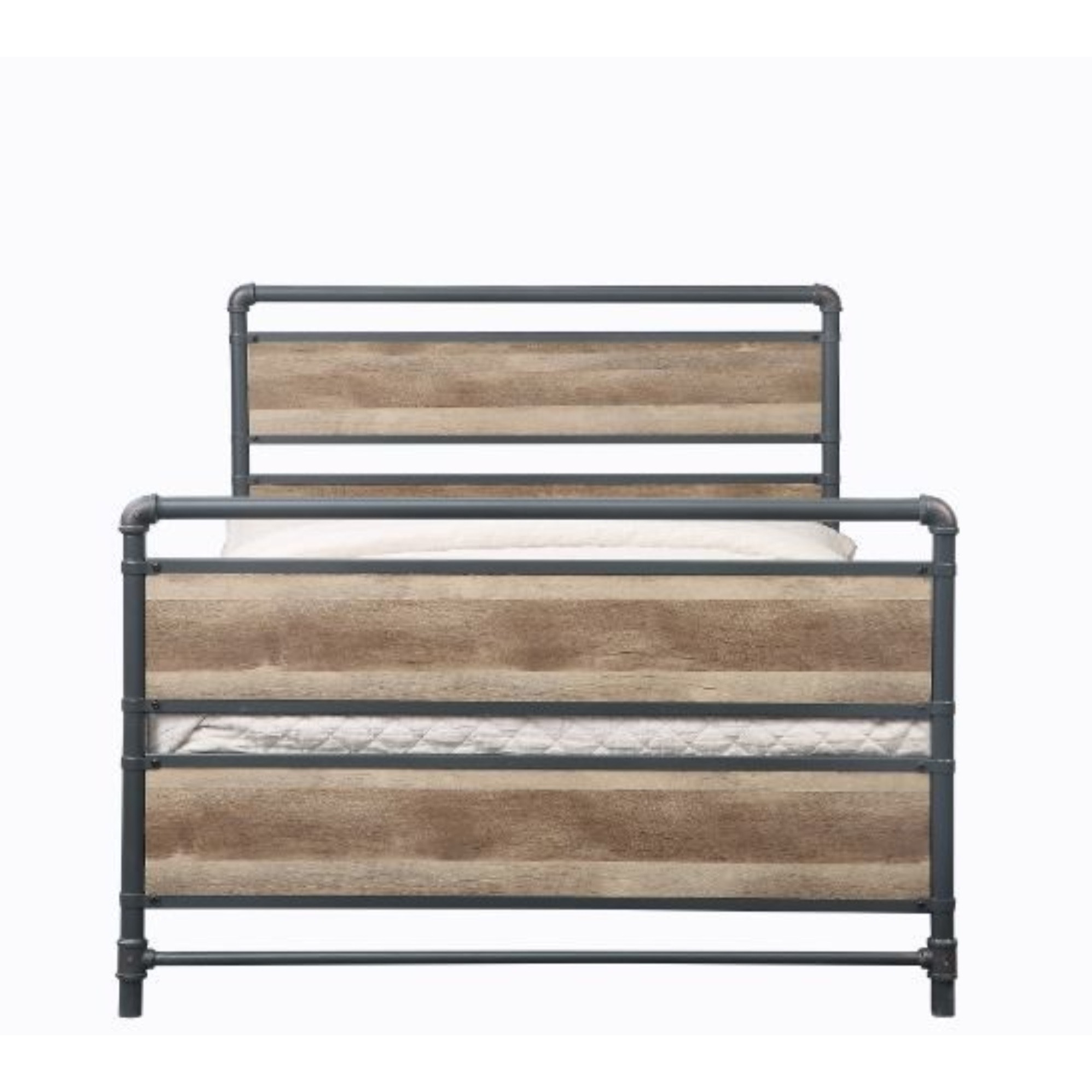 Full Bed, Antique Oak & Sandy Gray Finish