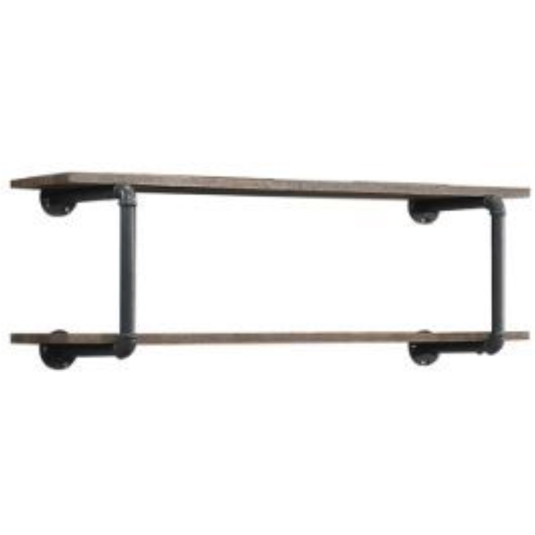 Wall Rack, Antique Oak & Sandy Gray Finish