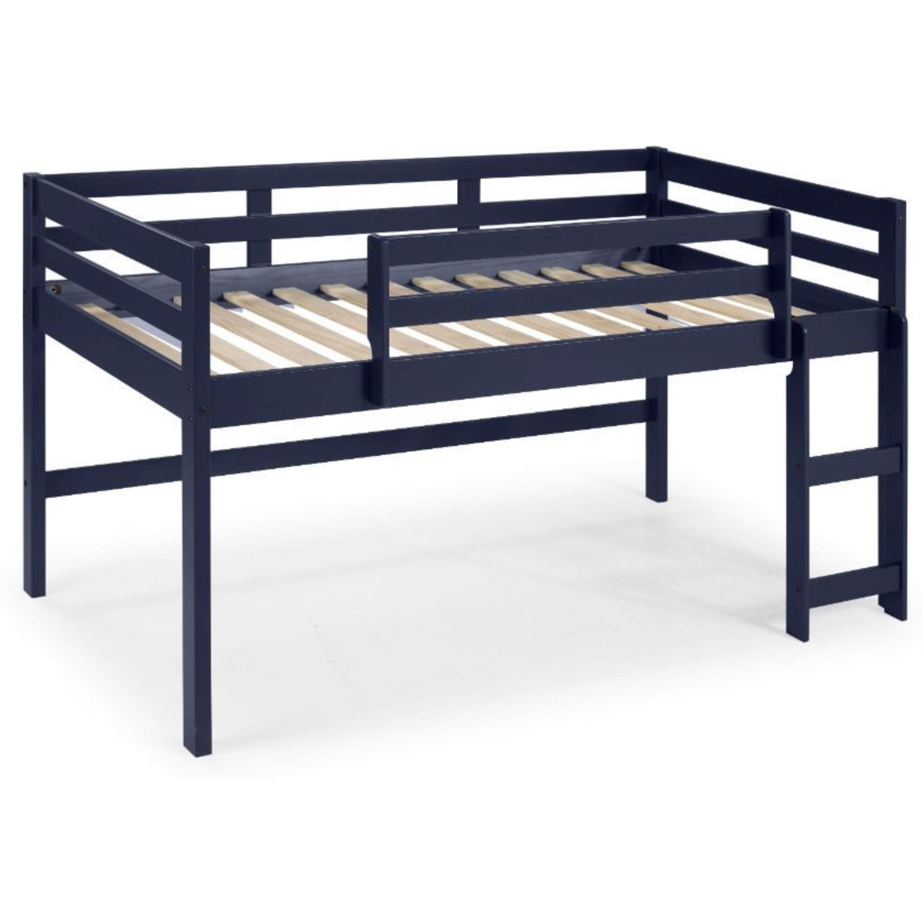Twin Loft Bed, Navy Blue Finish