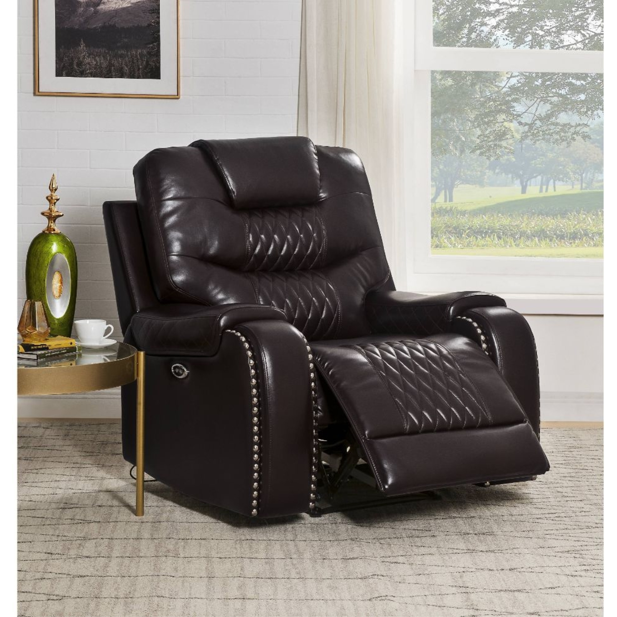 Recliner (Power Motion), Brown PU
