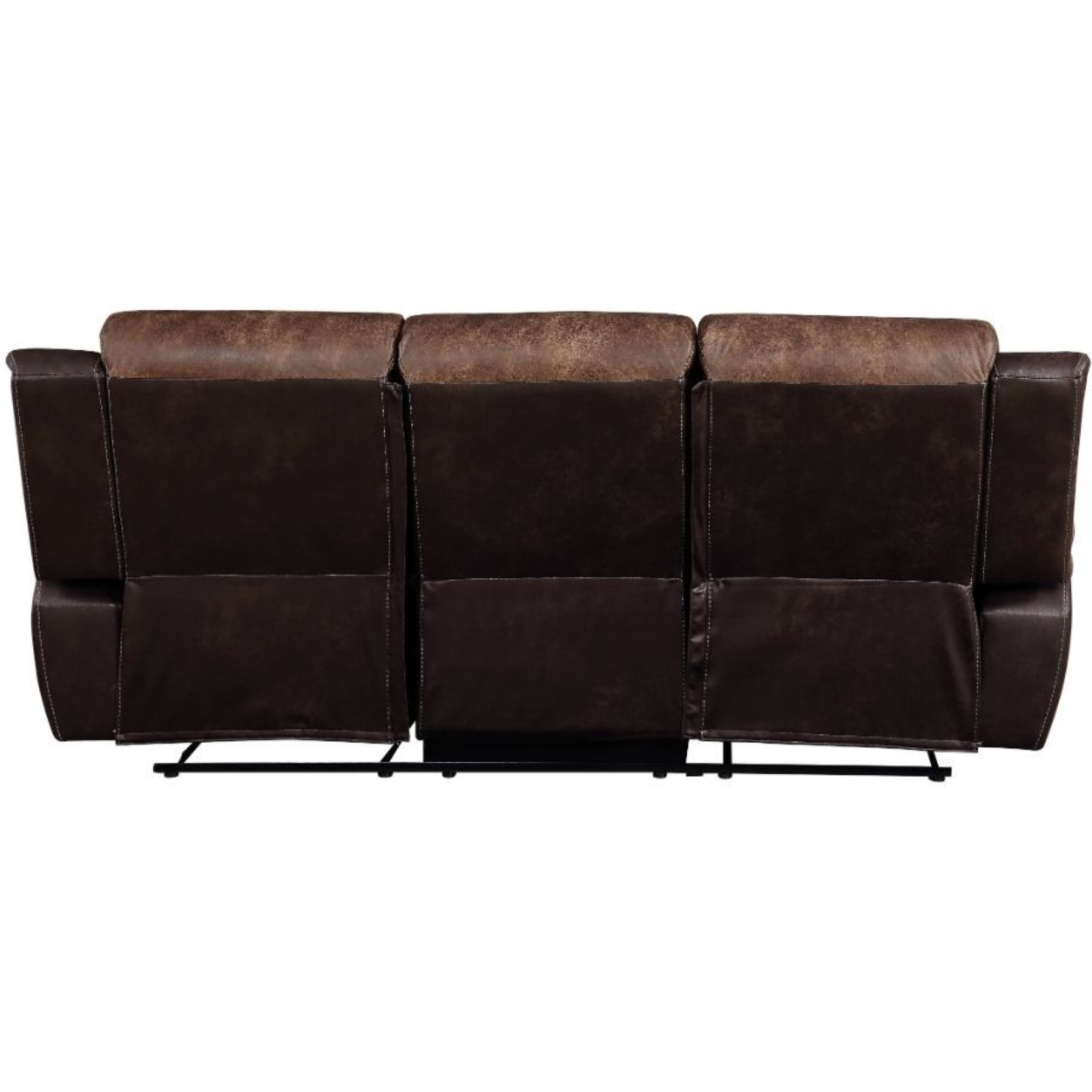 Sofa (Motion), Toffee & Espresso Polished Microfiber