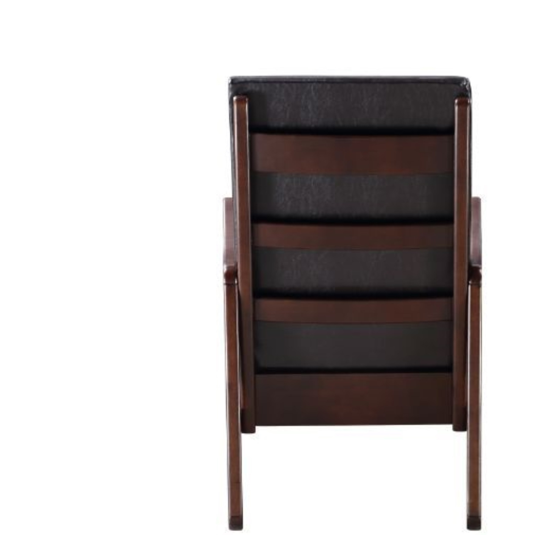 Rocking Chair, Dark Brown PU & Espresso Finish