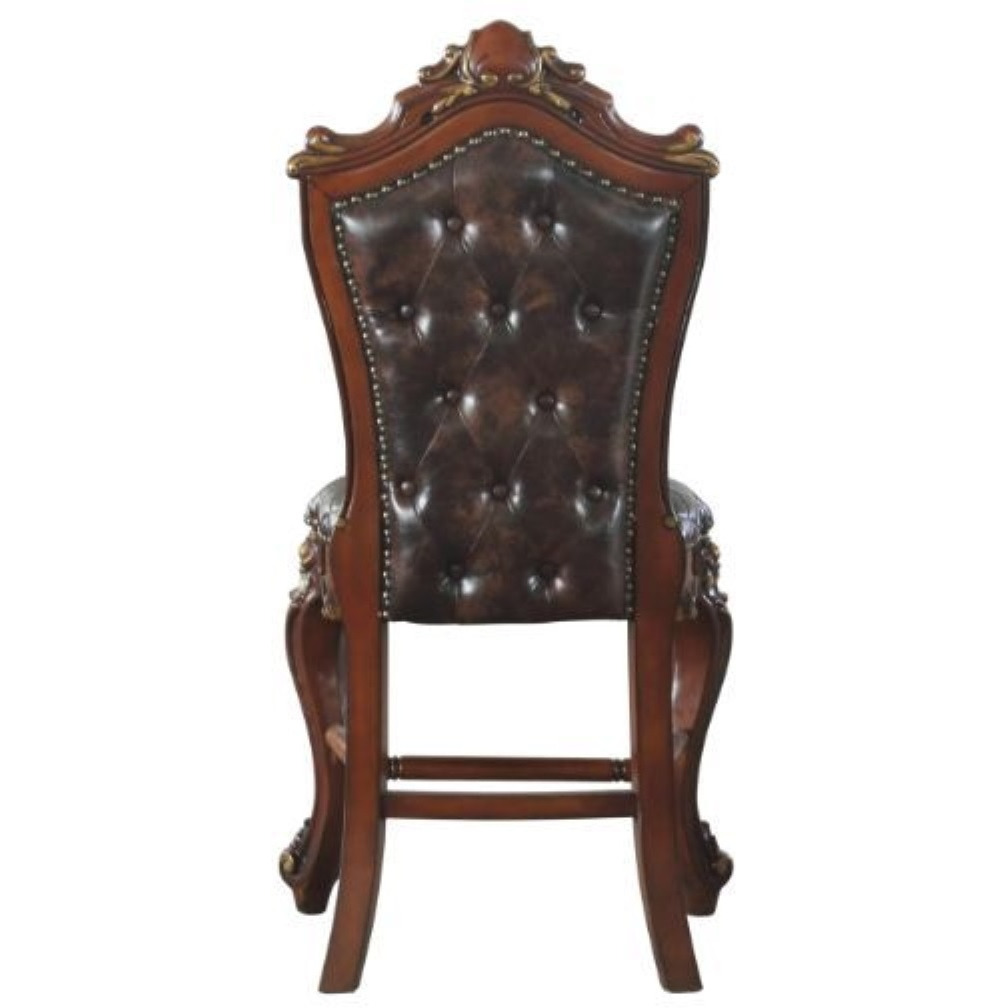 Counter Height Chair (Set-2), Cherry Oak & PU
