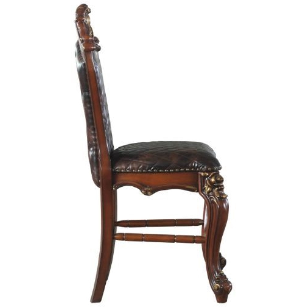Counter Height Chair (Set-2), Cherry Oak & PU