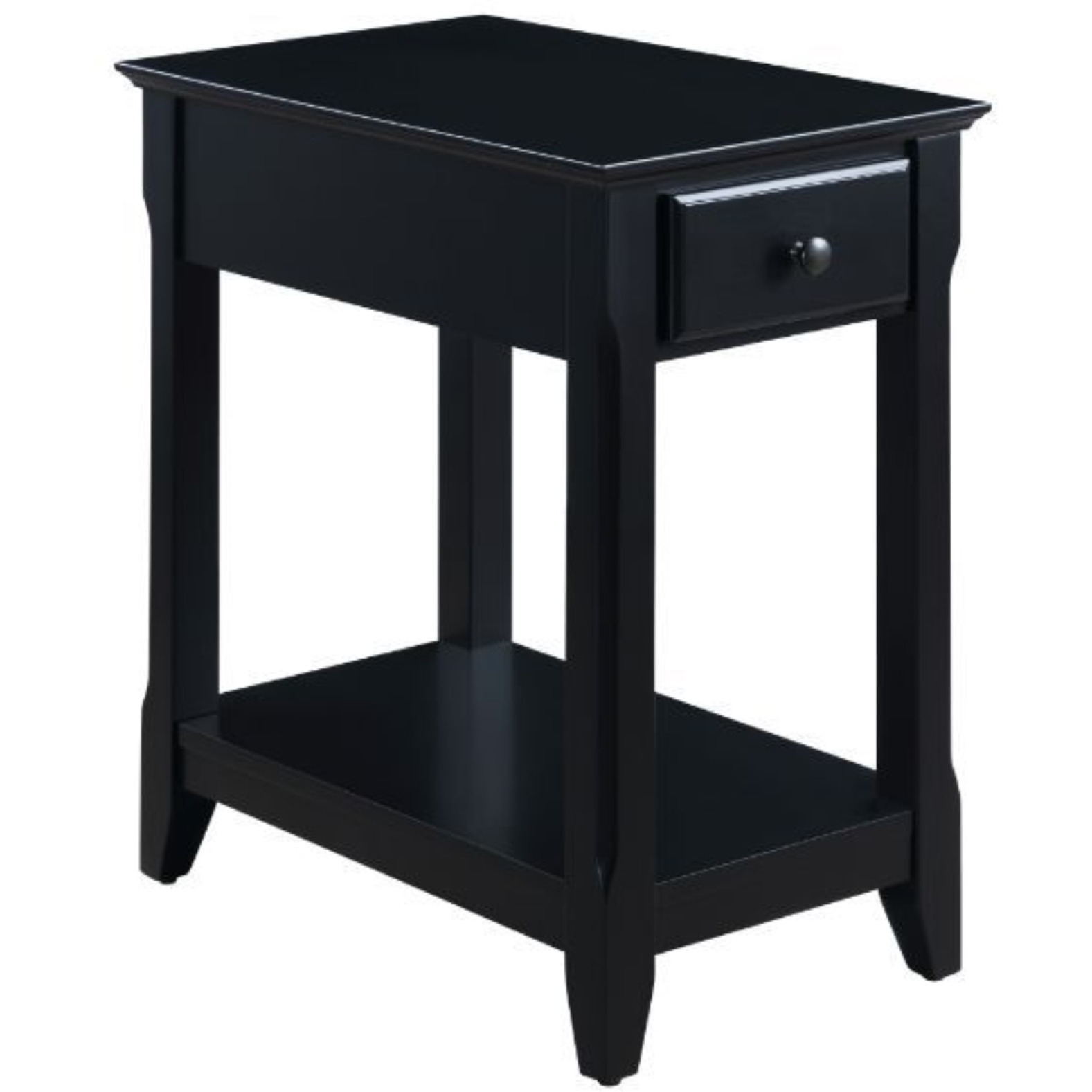 Accent Table, Black Finish