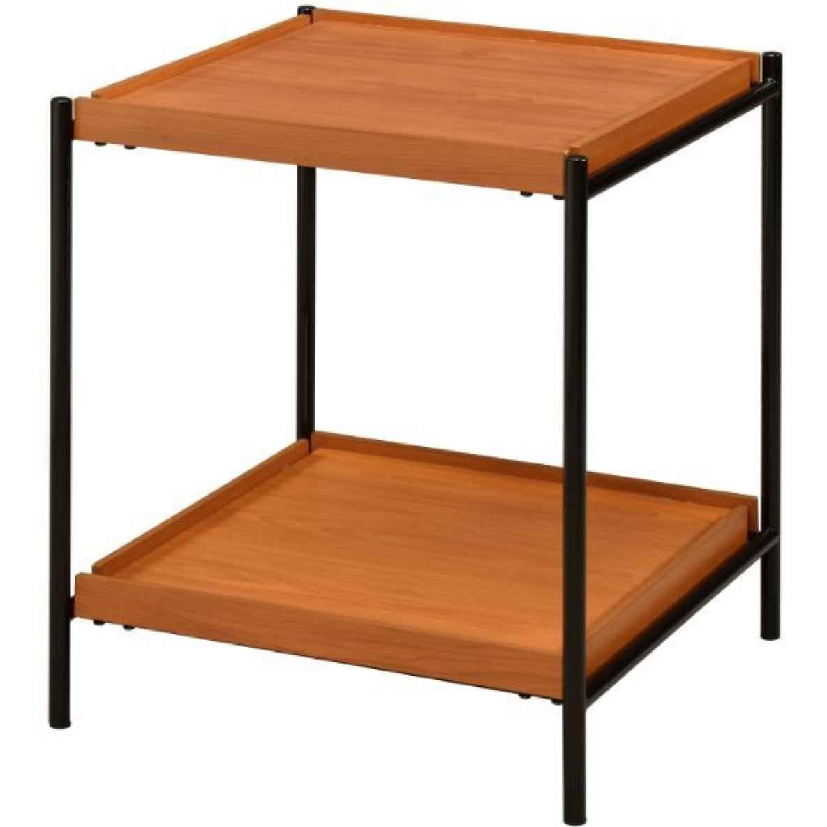 End Table, Honey Oak & Black