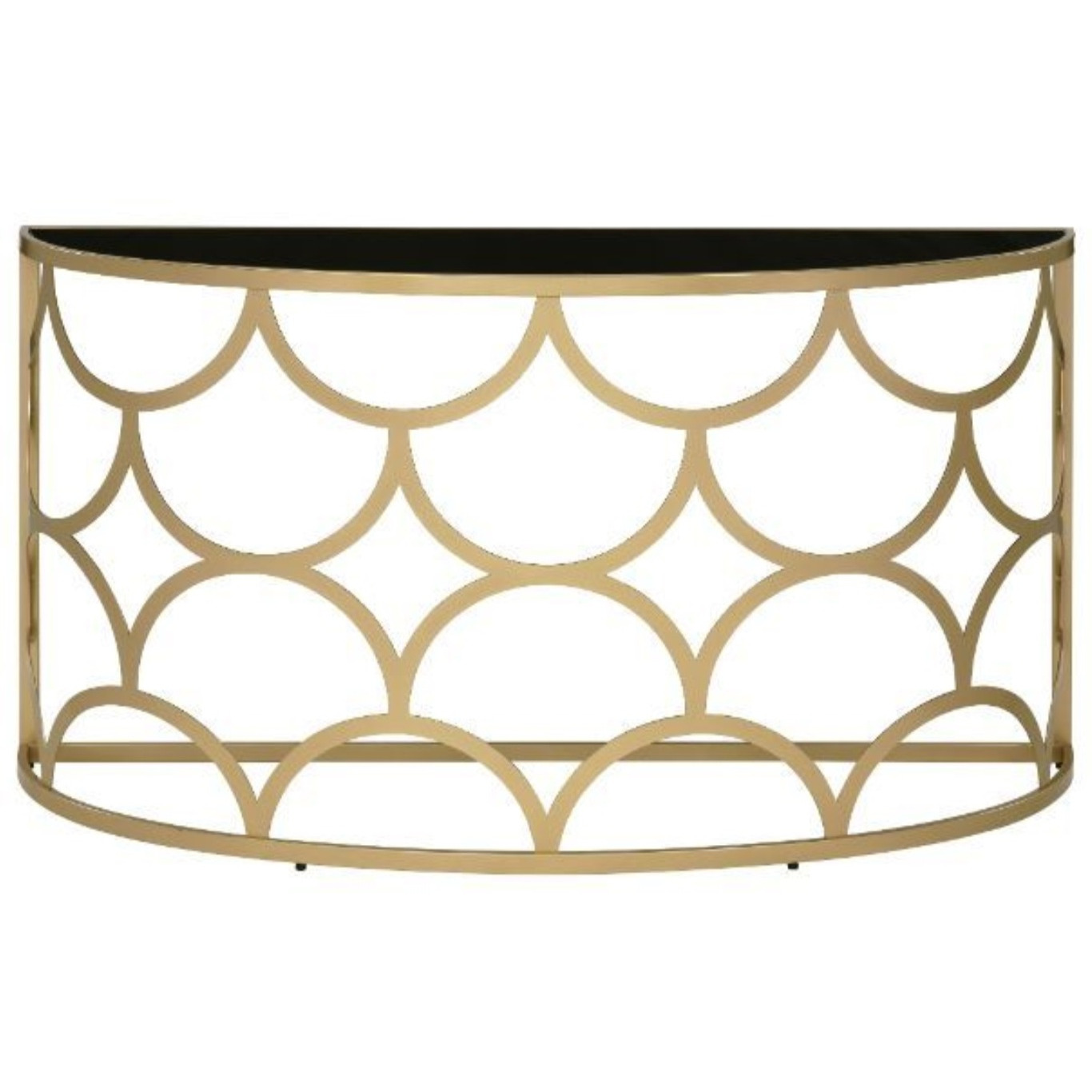 Console Table, Gold Finish