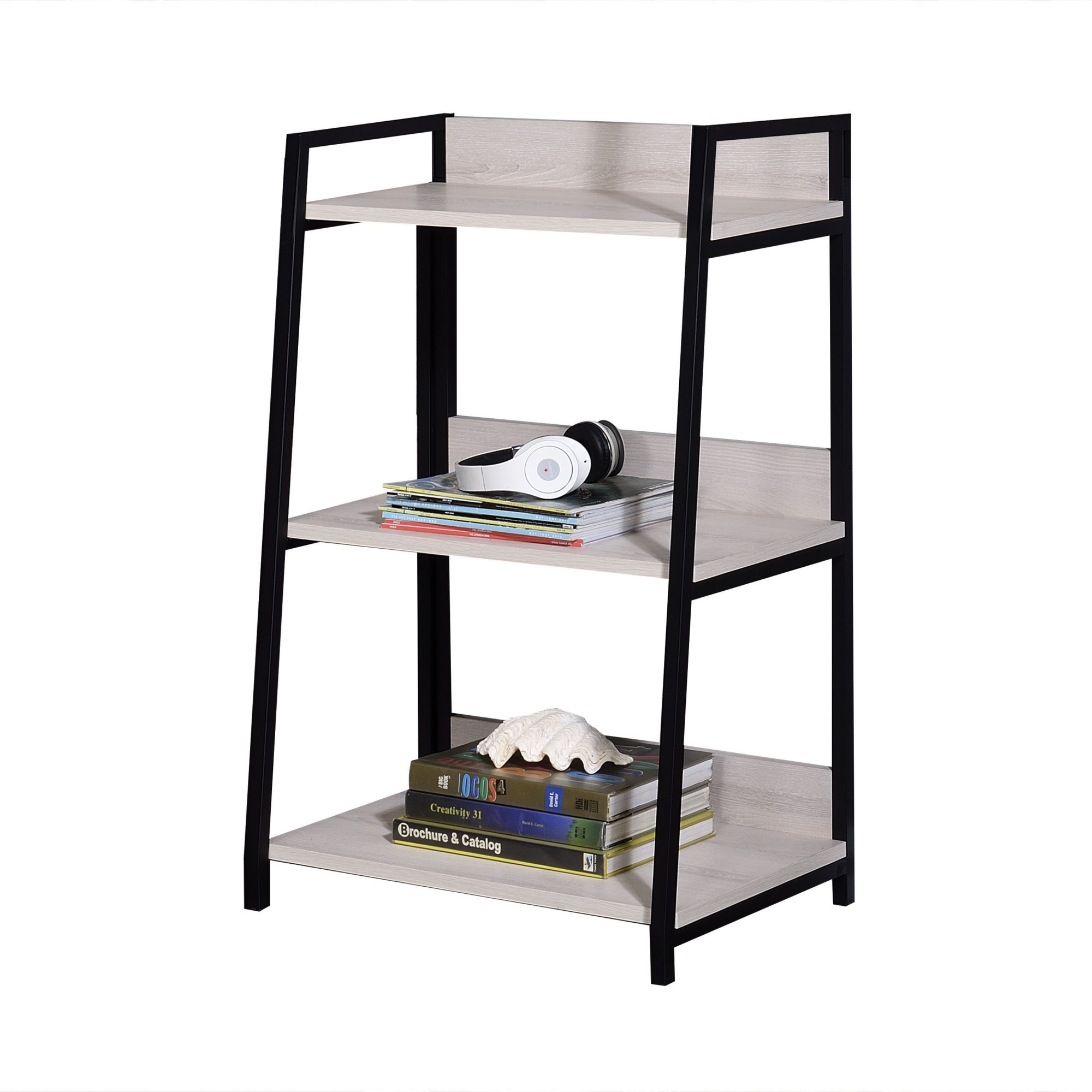 Bookshelf (3-Tier), Natural & Black