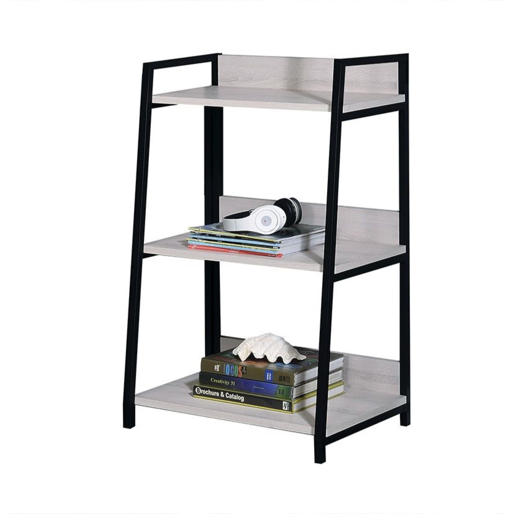 Bookshelf (3-Tier), Natural & Black