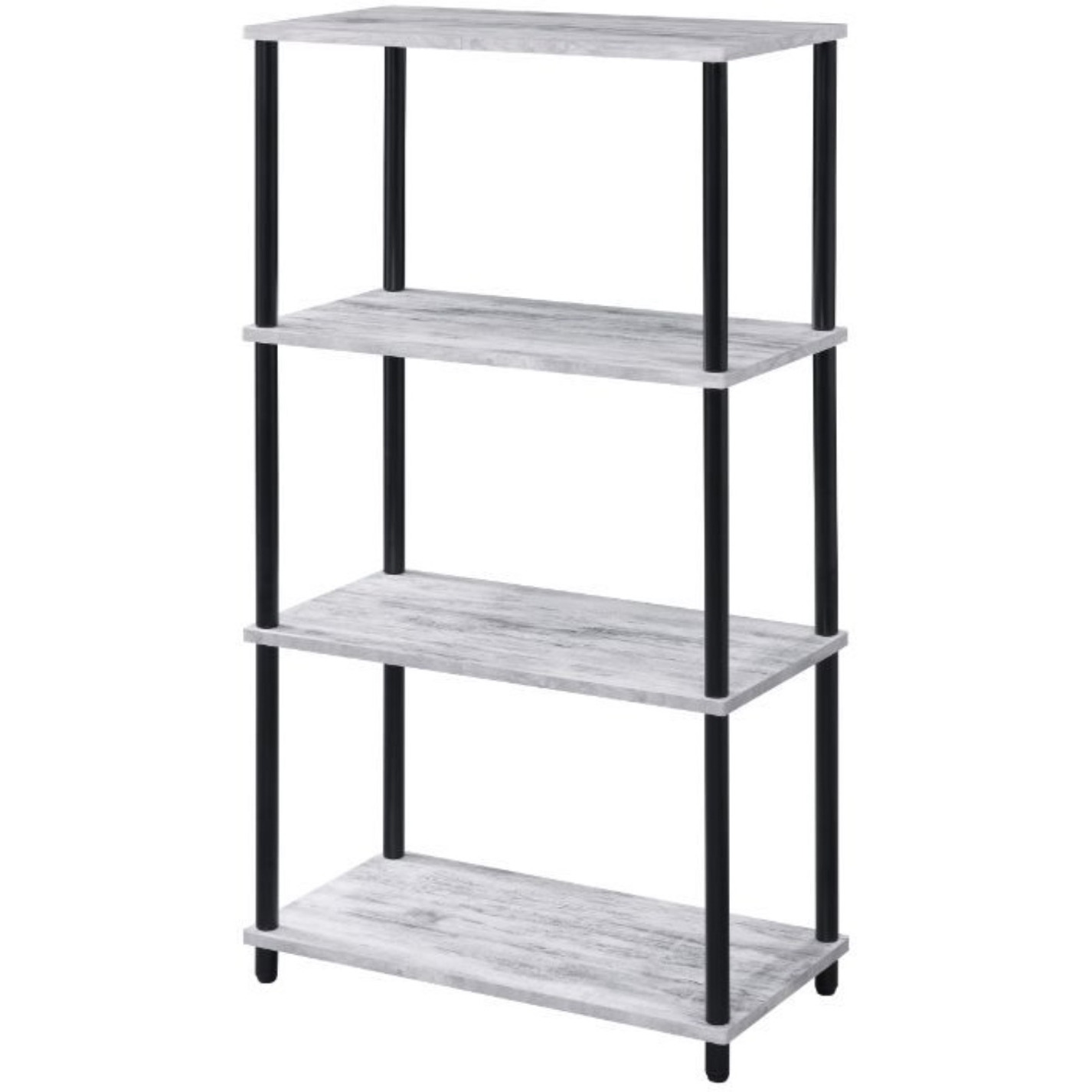 Bookshelf, Antique White & Black Finish