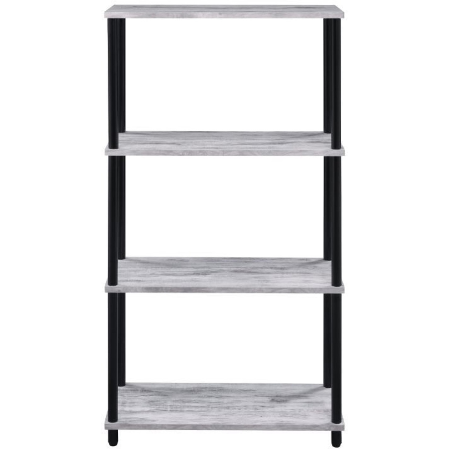 Bookshelf, Antique White & Black Finish