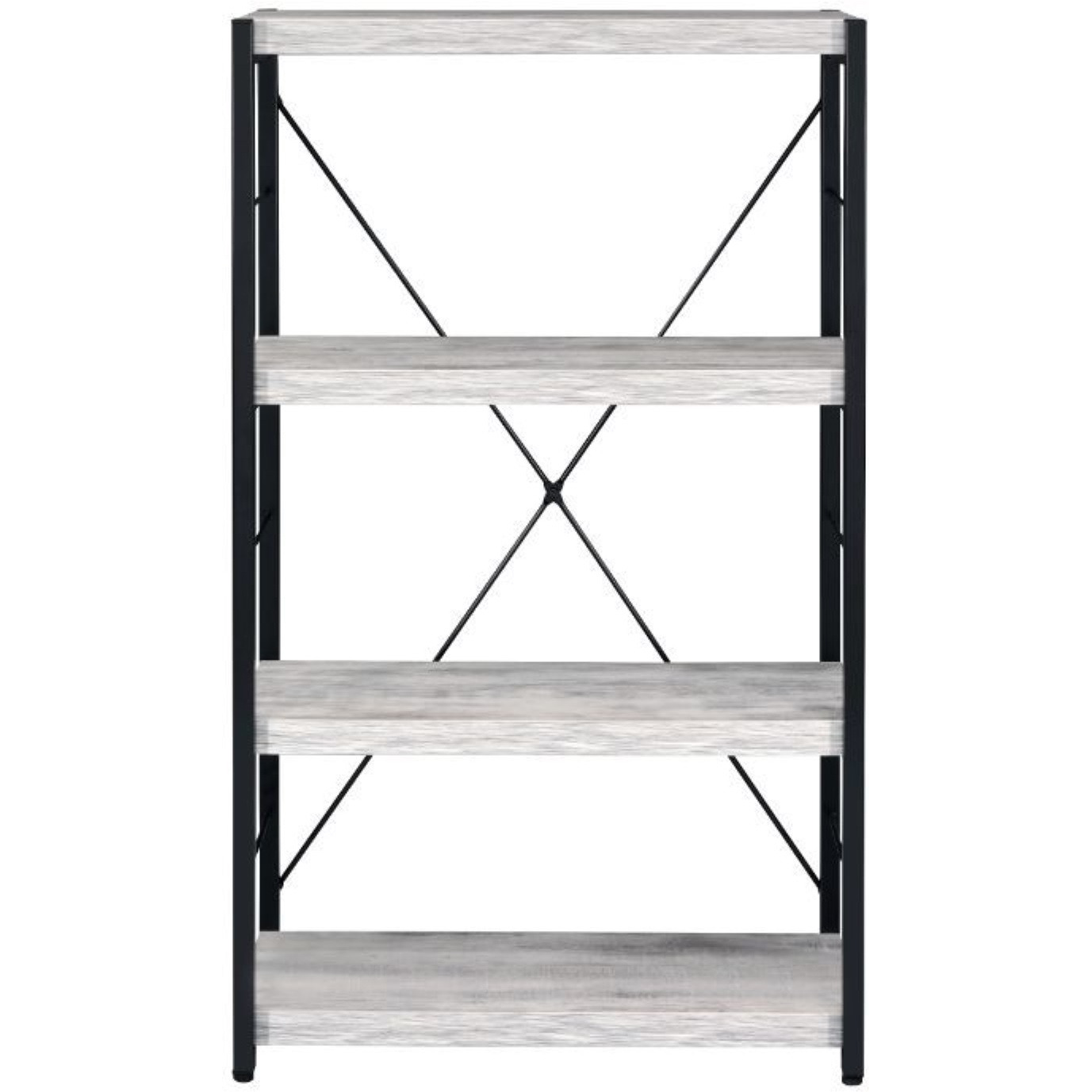 Bookshelf, Antique White & Black