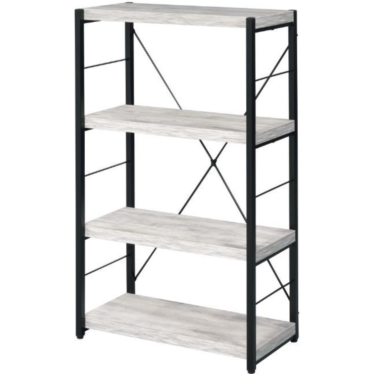 Bookshelf, Antique White & Black
