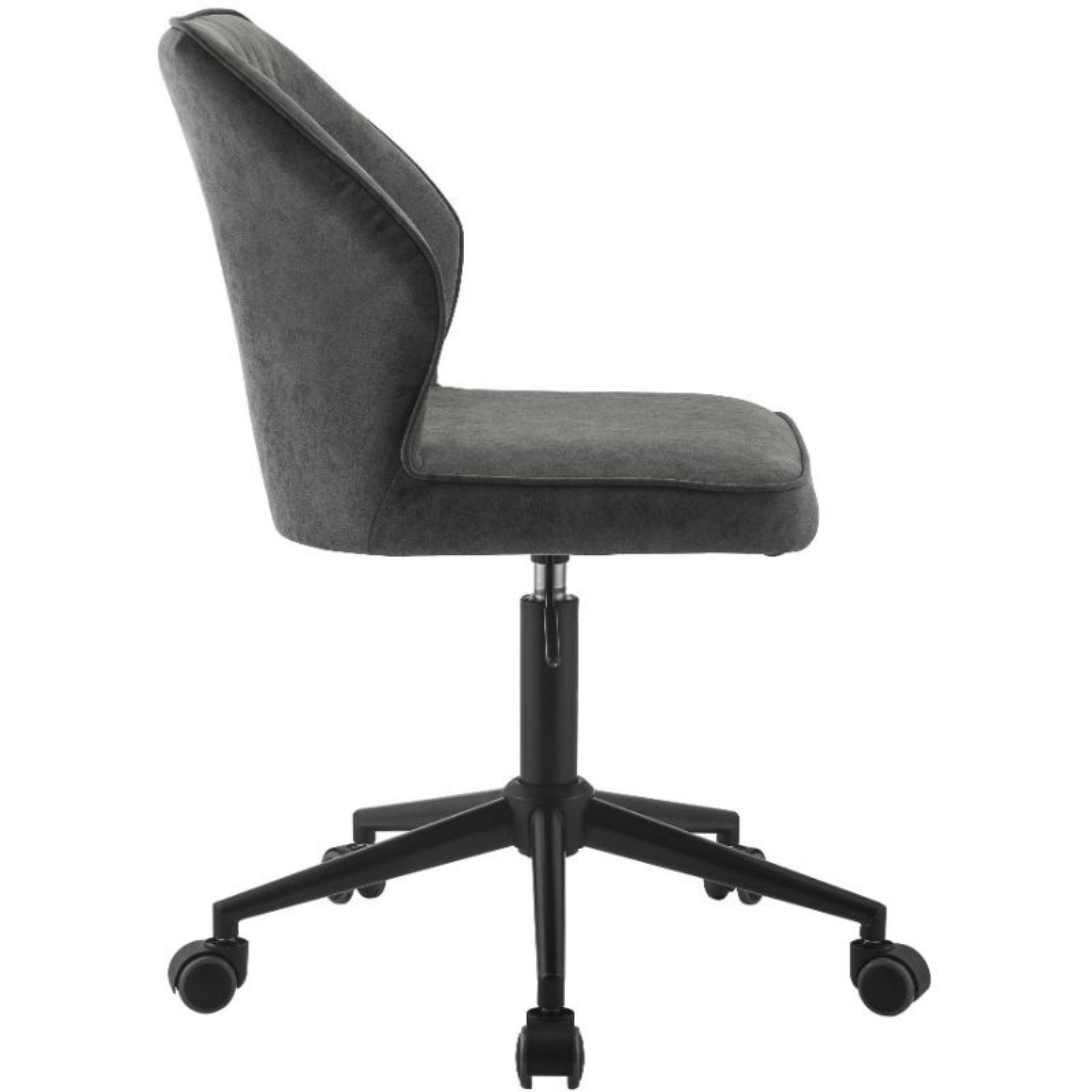 Office Chair, Vintage Gray PU & Black