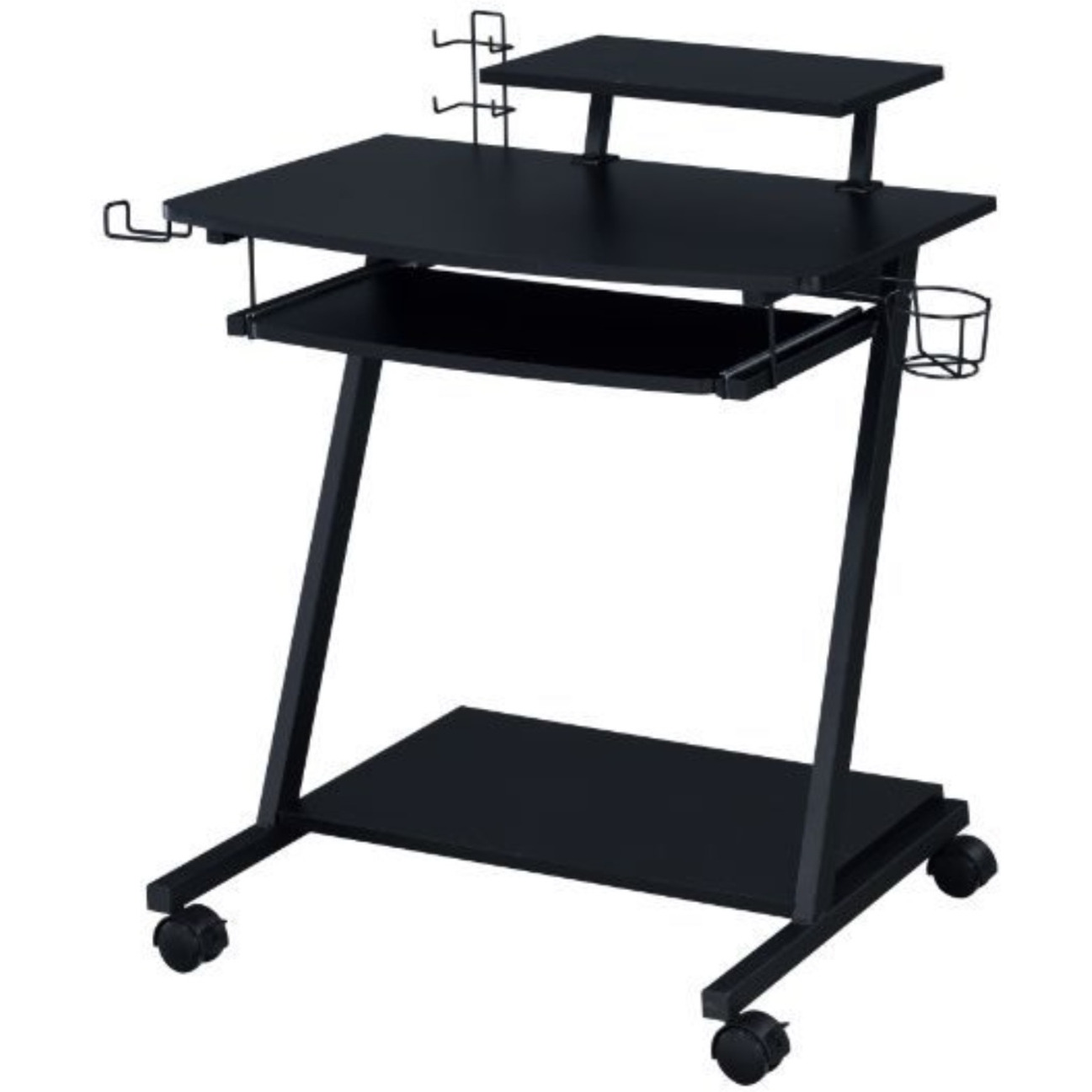 Gaming Table, Black Finish