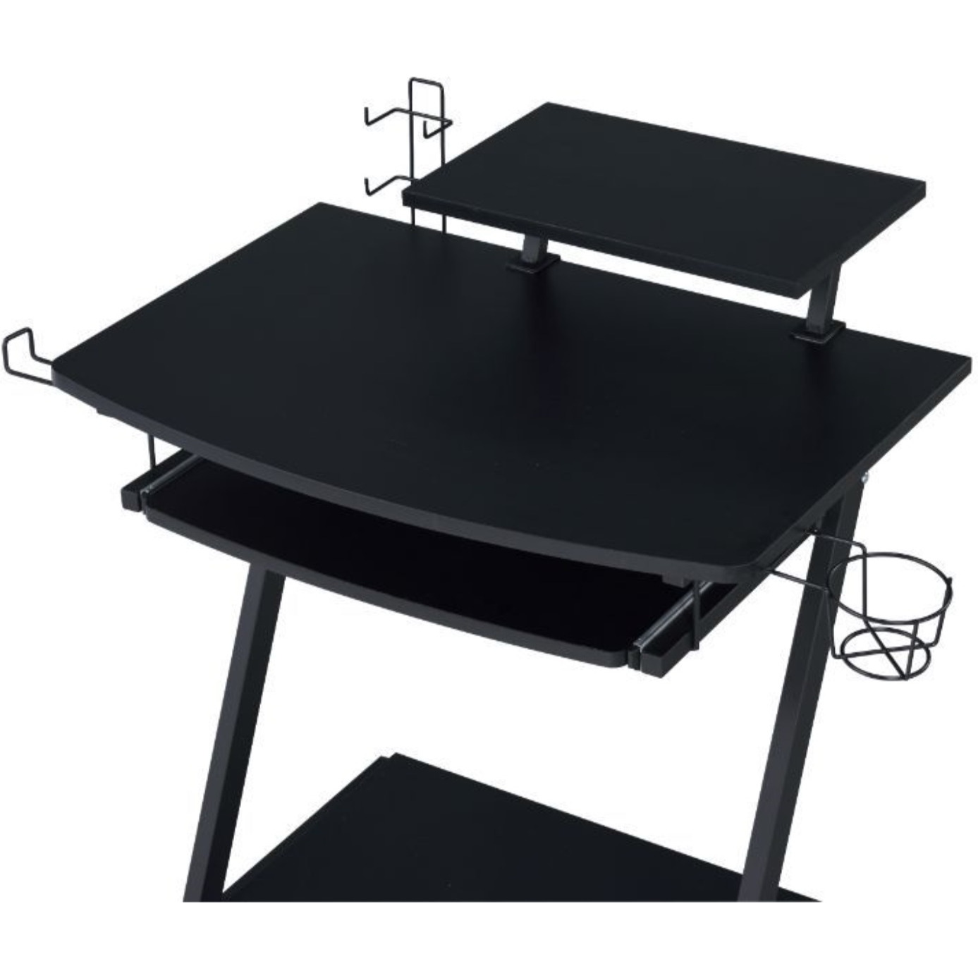 Gaming Table, Black Finish