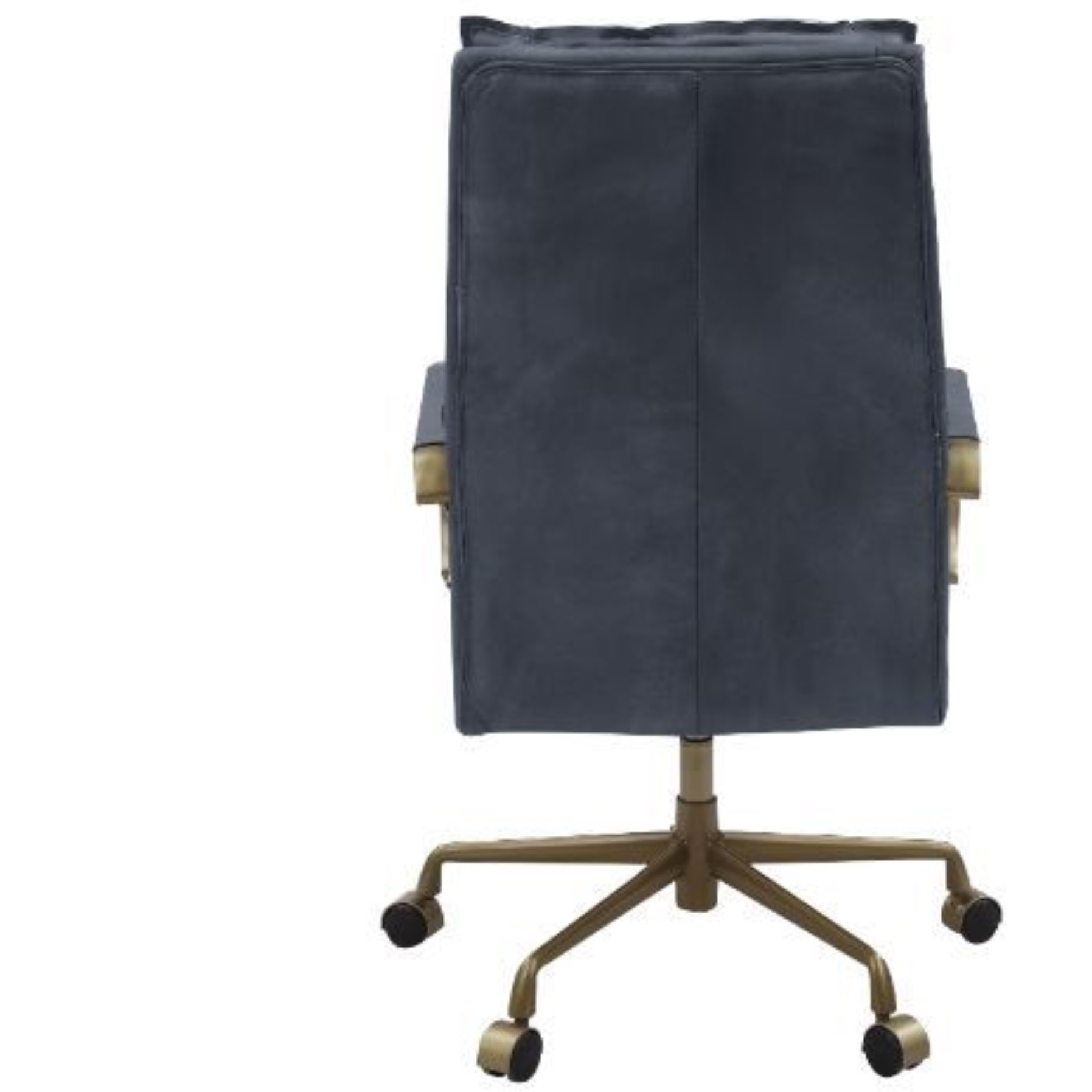 Office Chair, Gray Leather