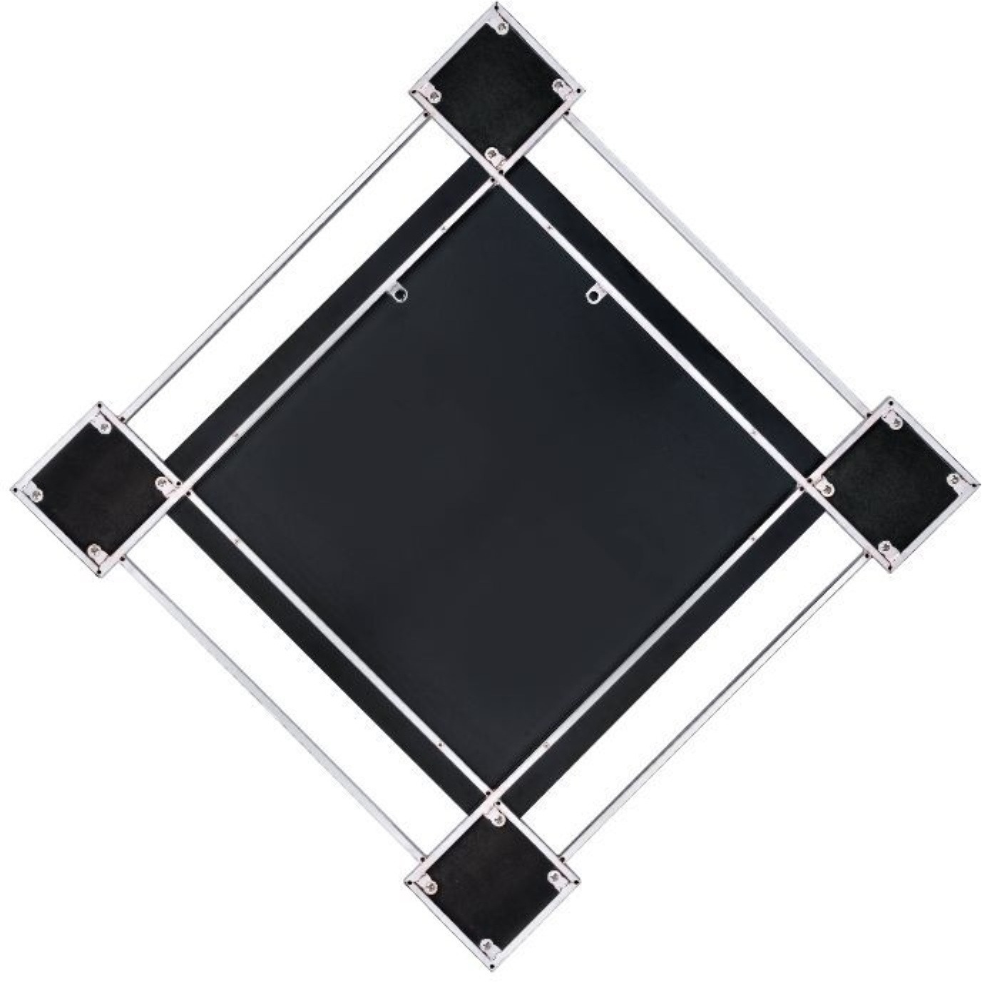 Wall Accent Mirror, Mirrored & Chrome