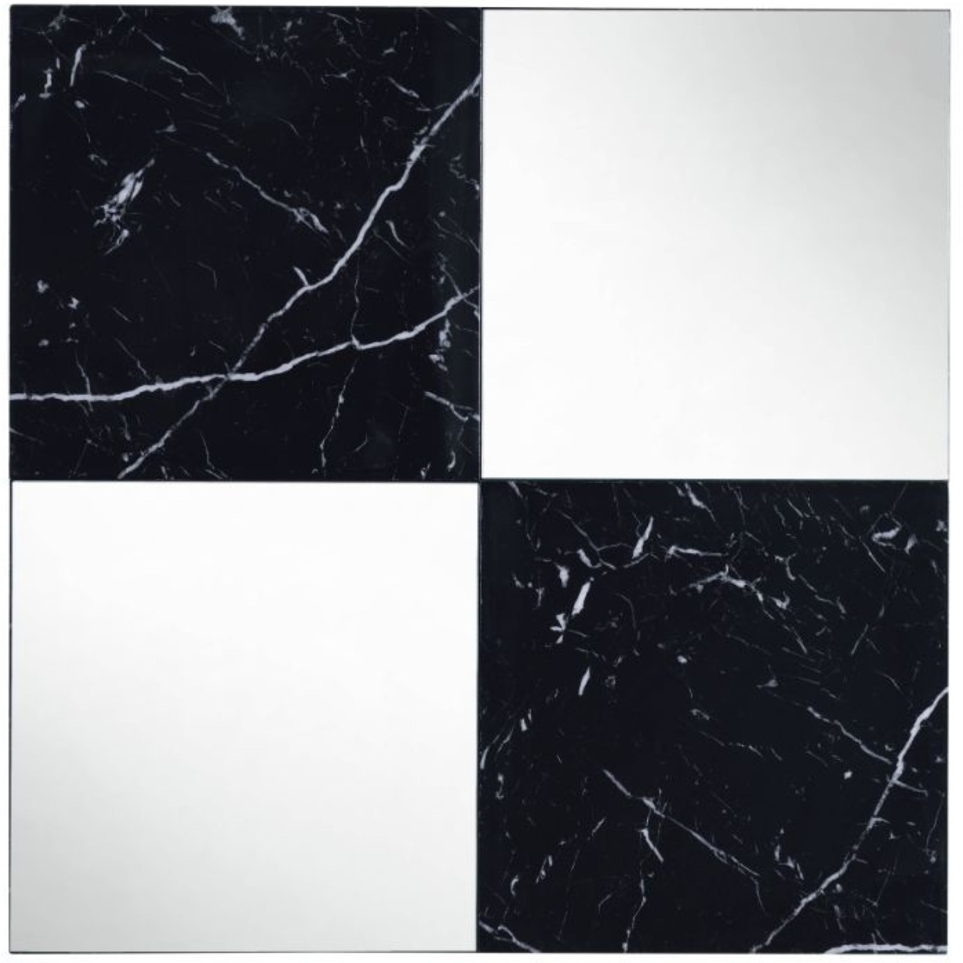 Wall Accent Mirror, Mirrored & Faux Marble