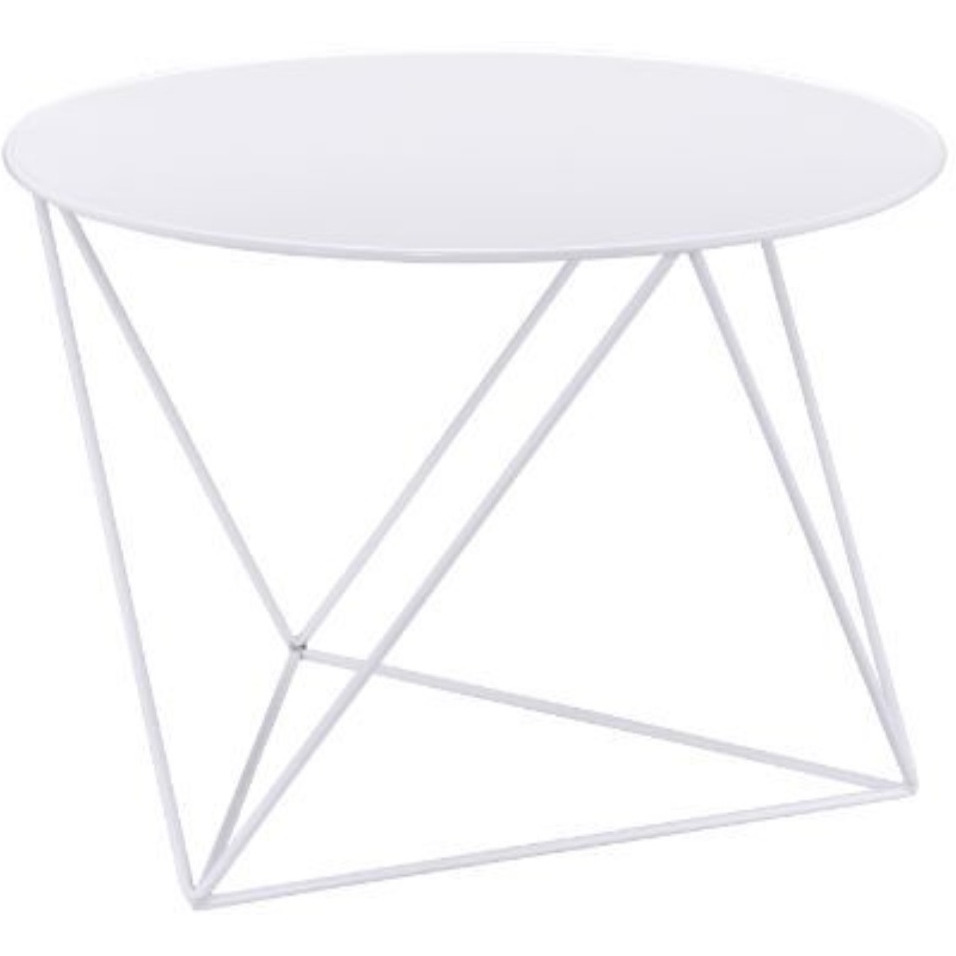 Accent Table, White Finish