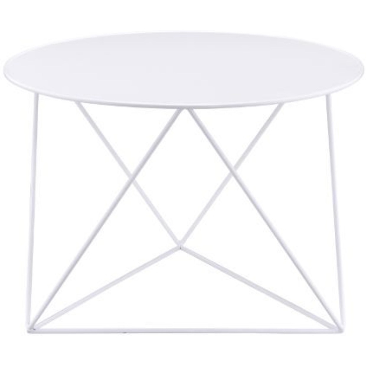 Accent Table, White Finish