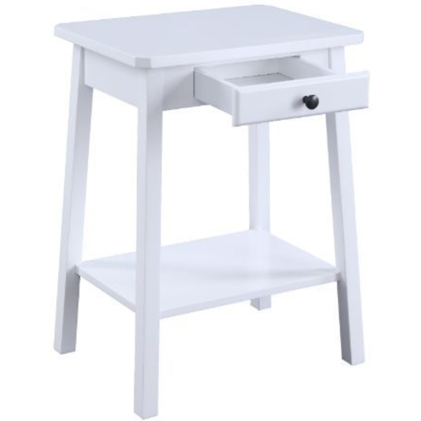 Accent Table, White Finish