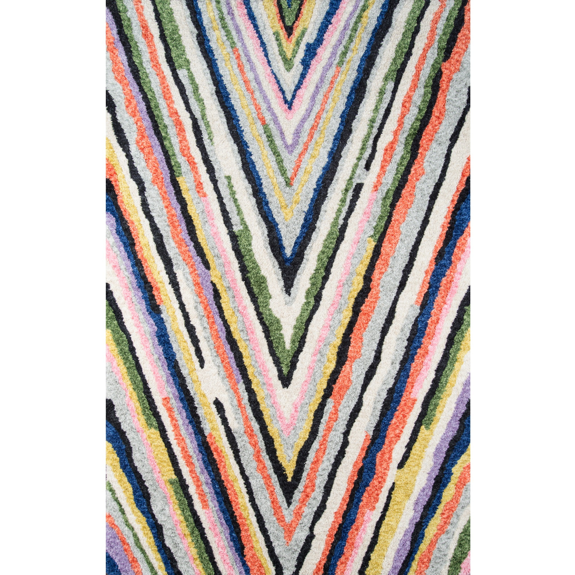Novogratz Bungalow BUN-4 Multi Notch 5' X 7'6"