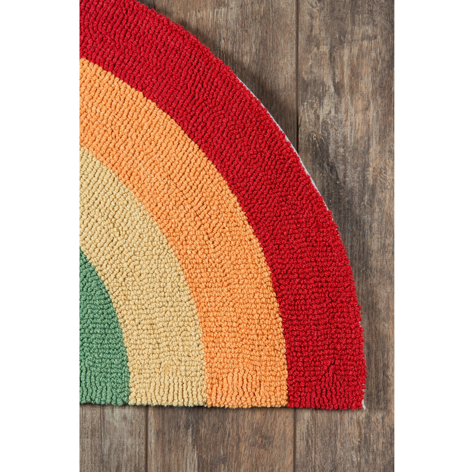 Novogratz Cucina CNA12 Multi Rainbow 1'5" X 2'10" Half Moon