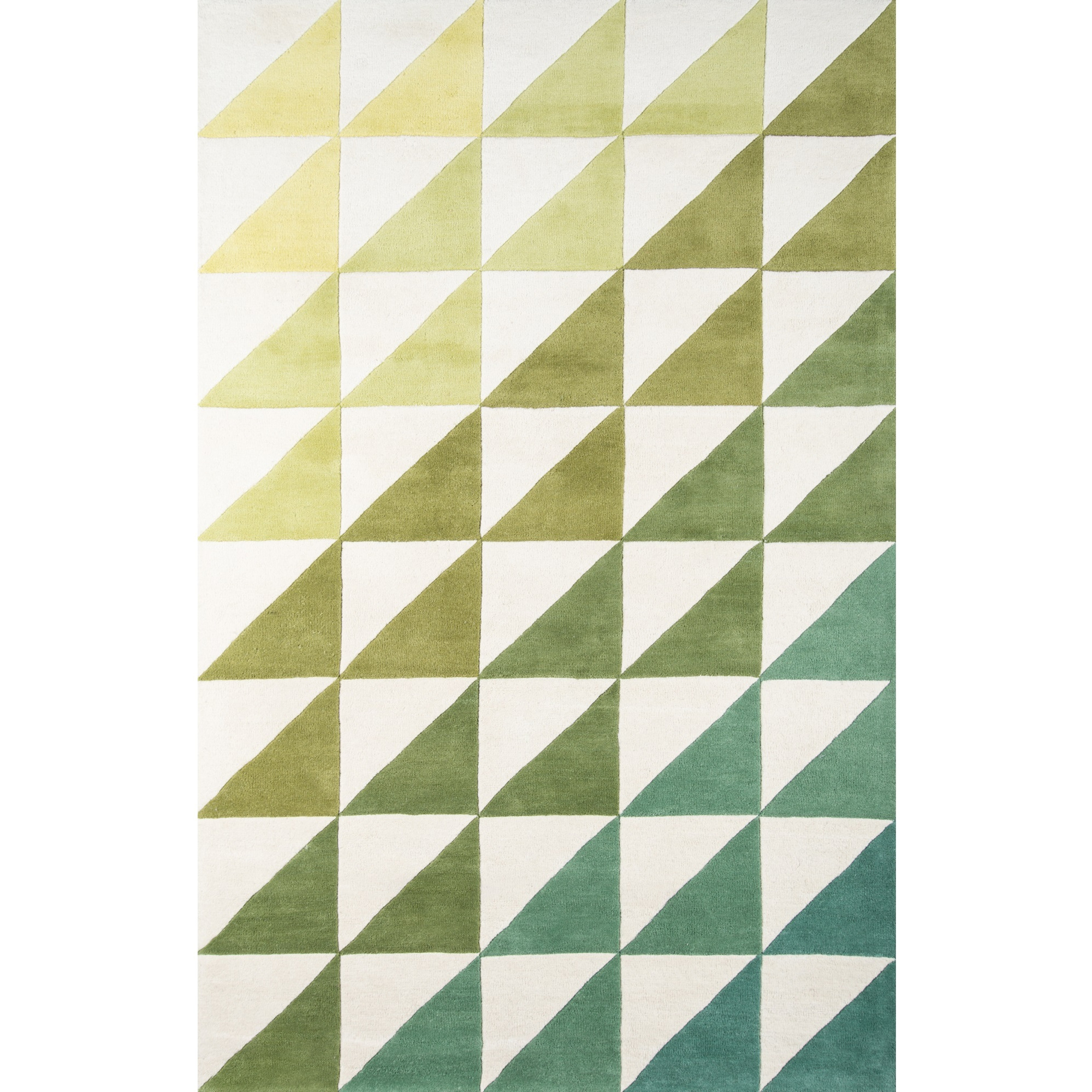 Novogratz Delmar DEL-6 Lime Agatha Side Triangle 2'3" X 8' Runner