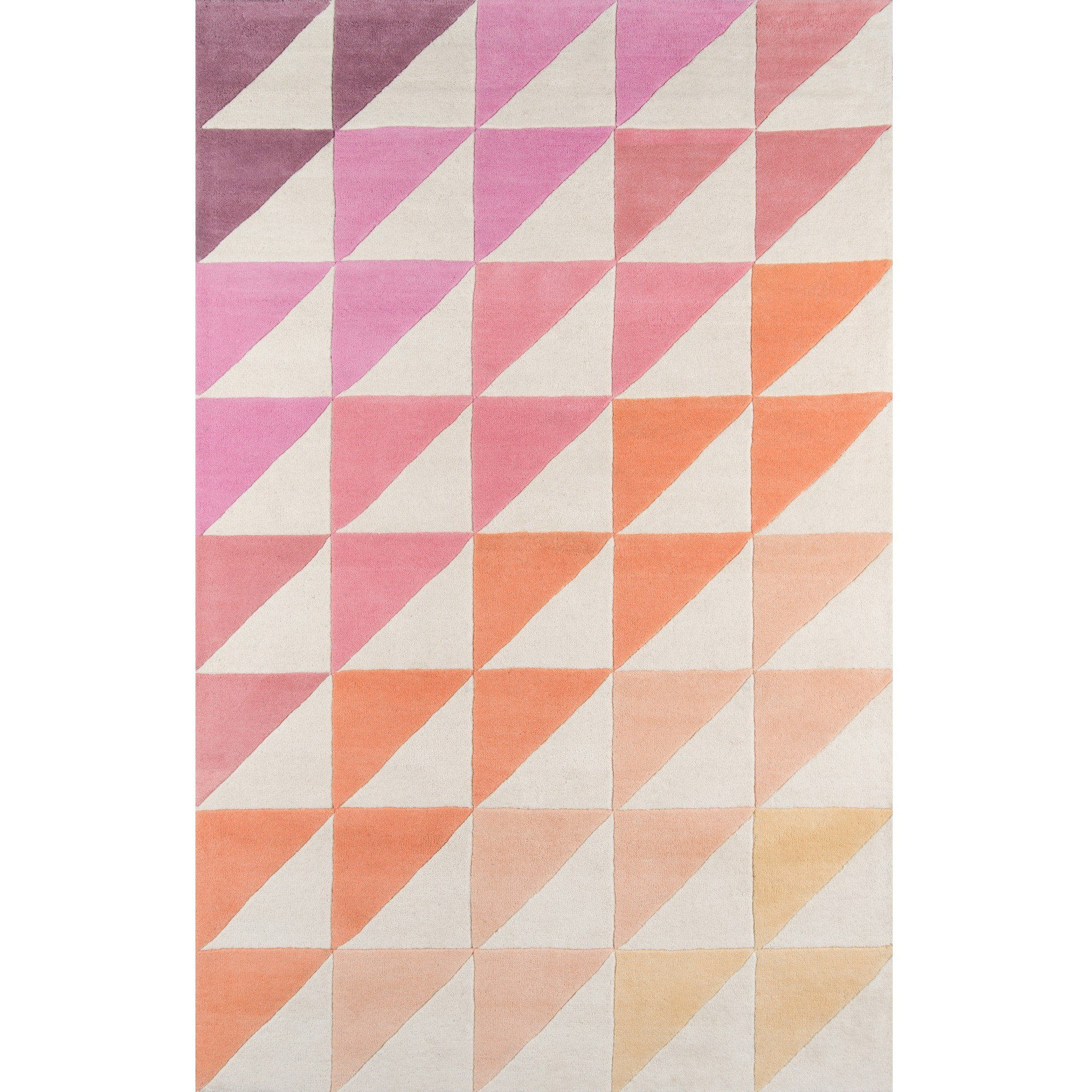 Novogratz Delmar DEL-6 Pink Agatha Side Triangle 5' X 8'