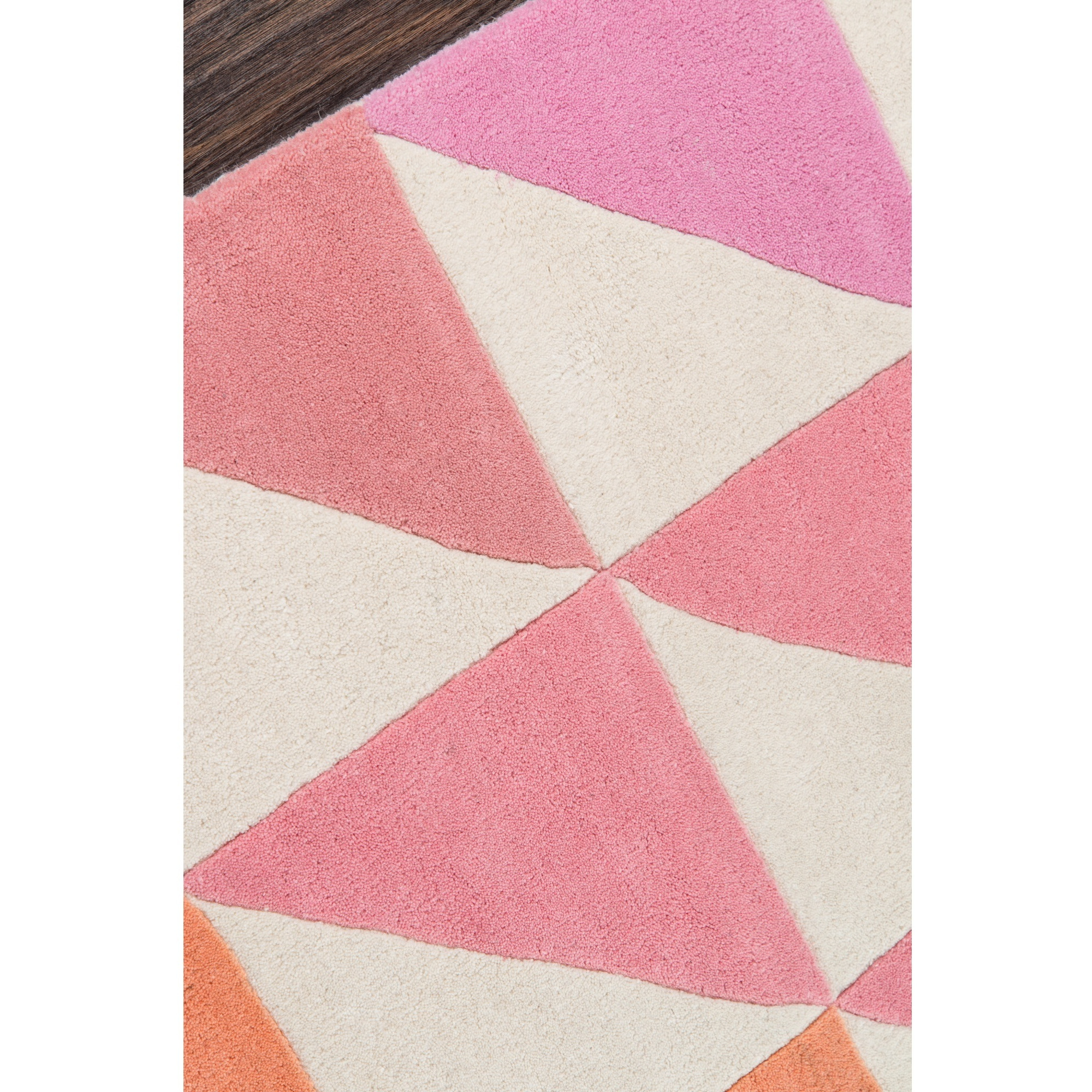 Novogratz Delmar DEL-6 Pink Agatha Side Triangle 5' X 8'