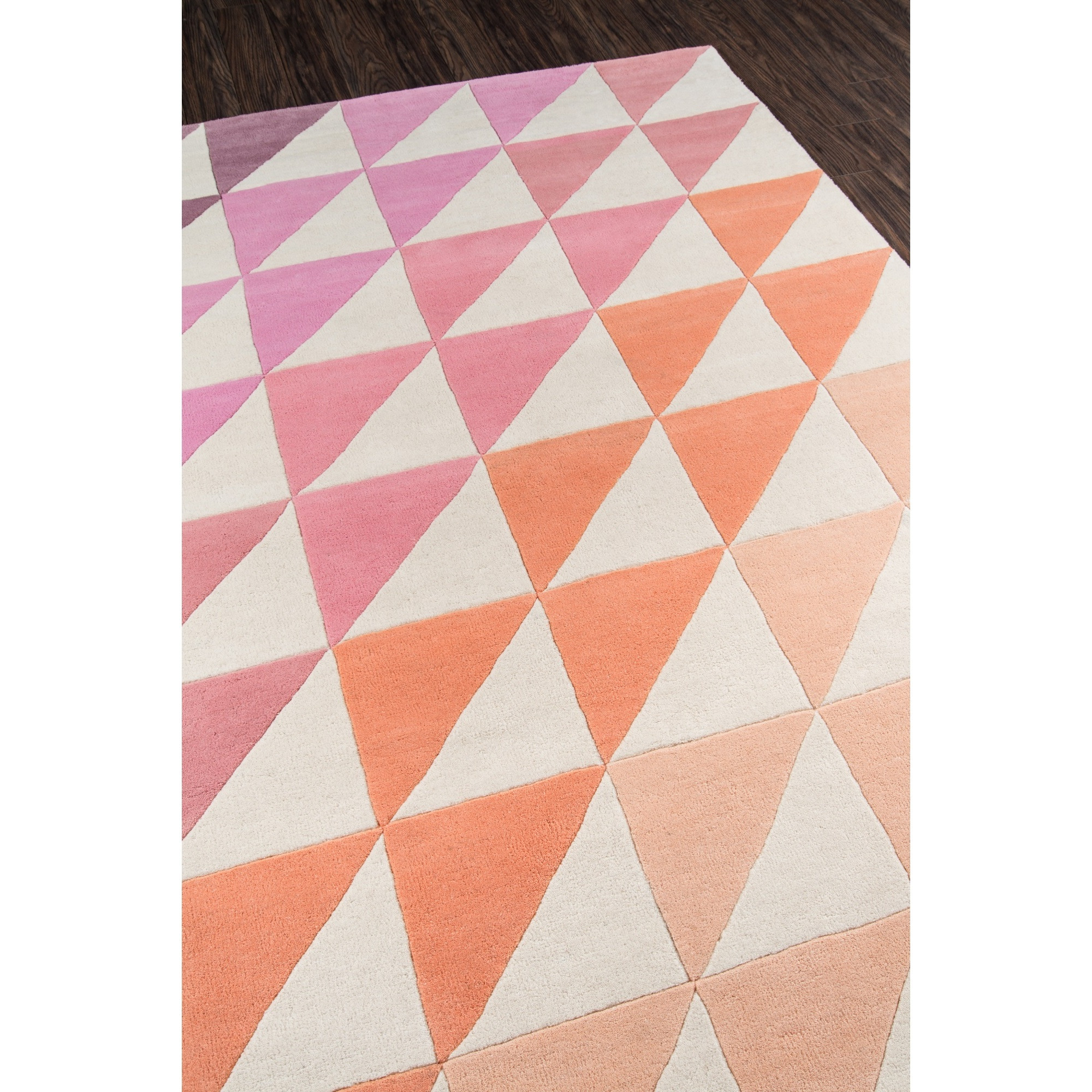 Novogratz Delmar DEL-6 Pink Agatha Side Triangle 5' X 8'