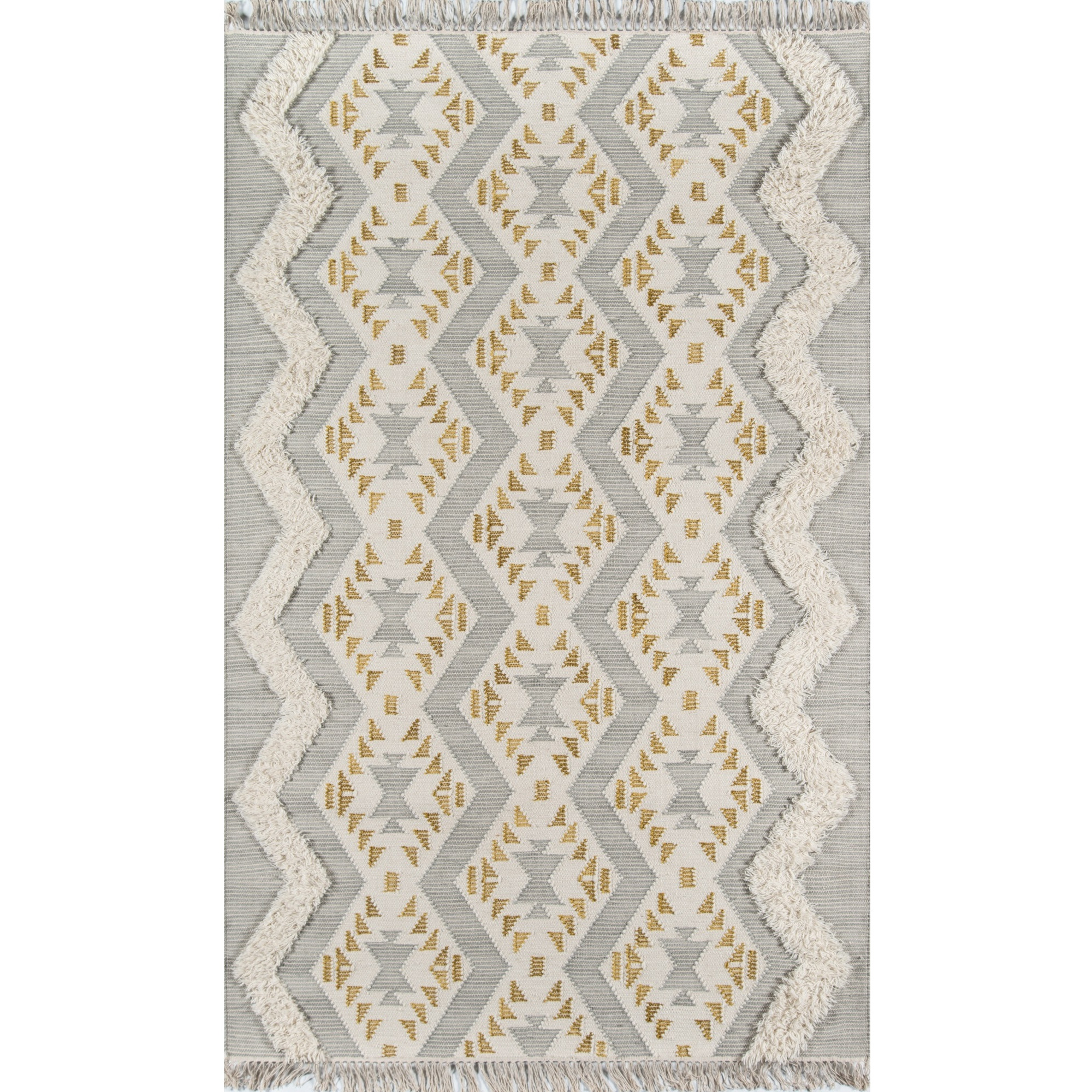 Novogratz Indio IND-1 Grey Beverly 5' X 7'