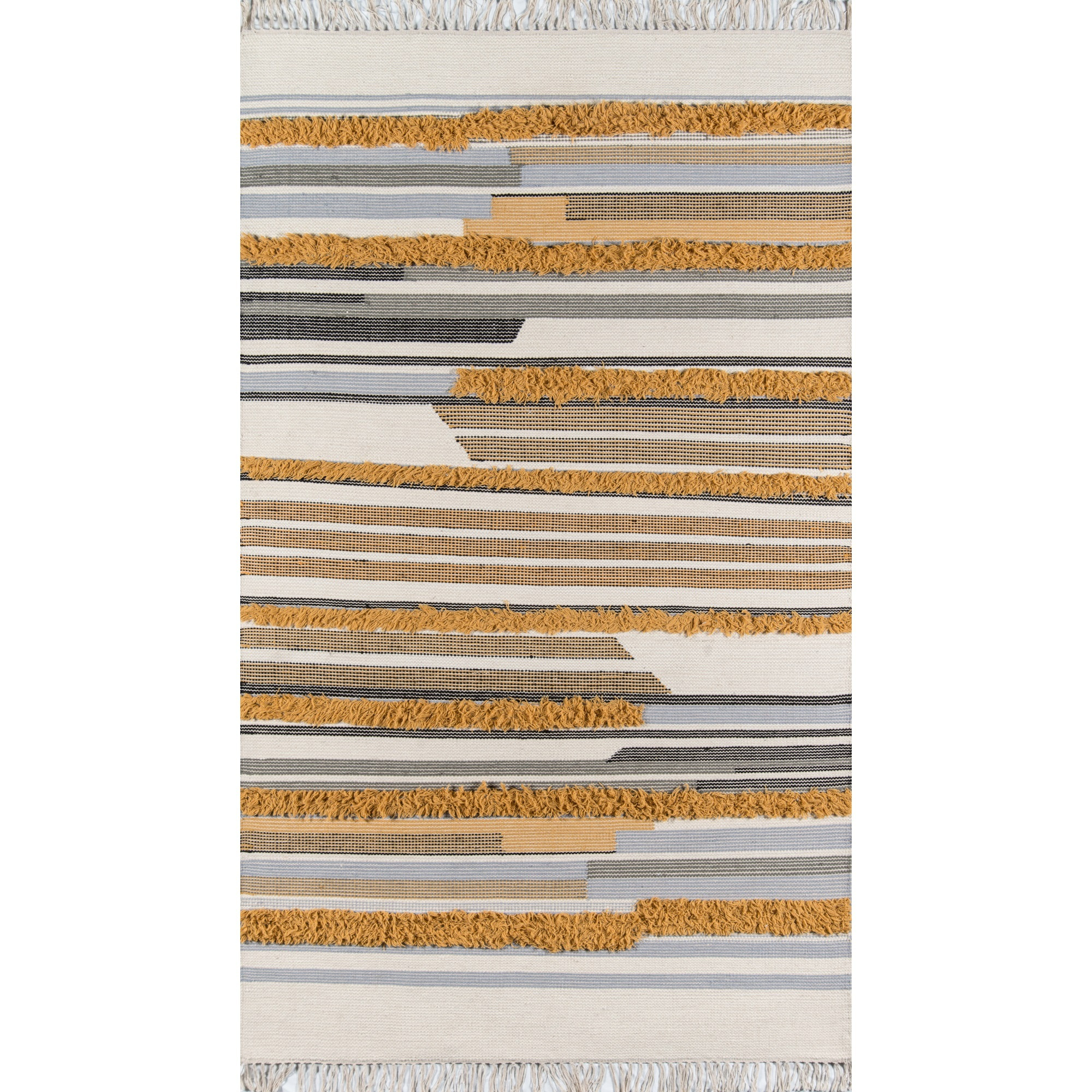 Novogratz Indio IND-6 Mustard Feliz 2'3" X 7'10" Runner