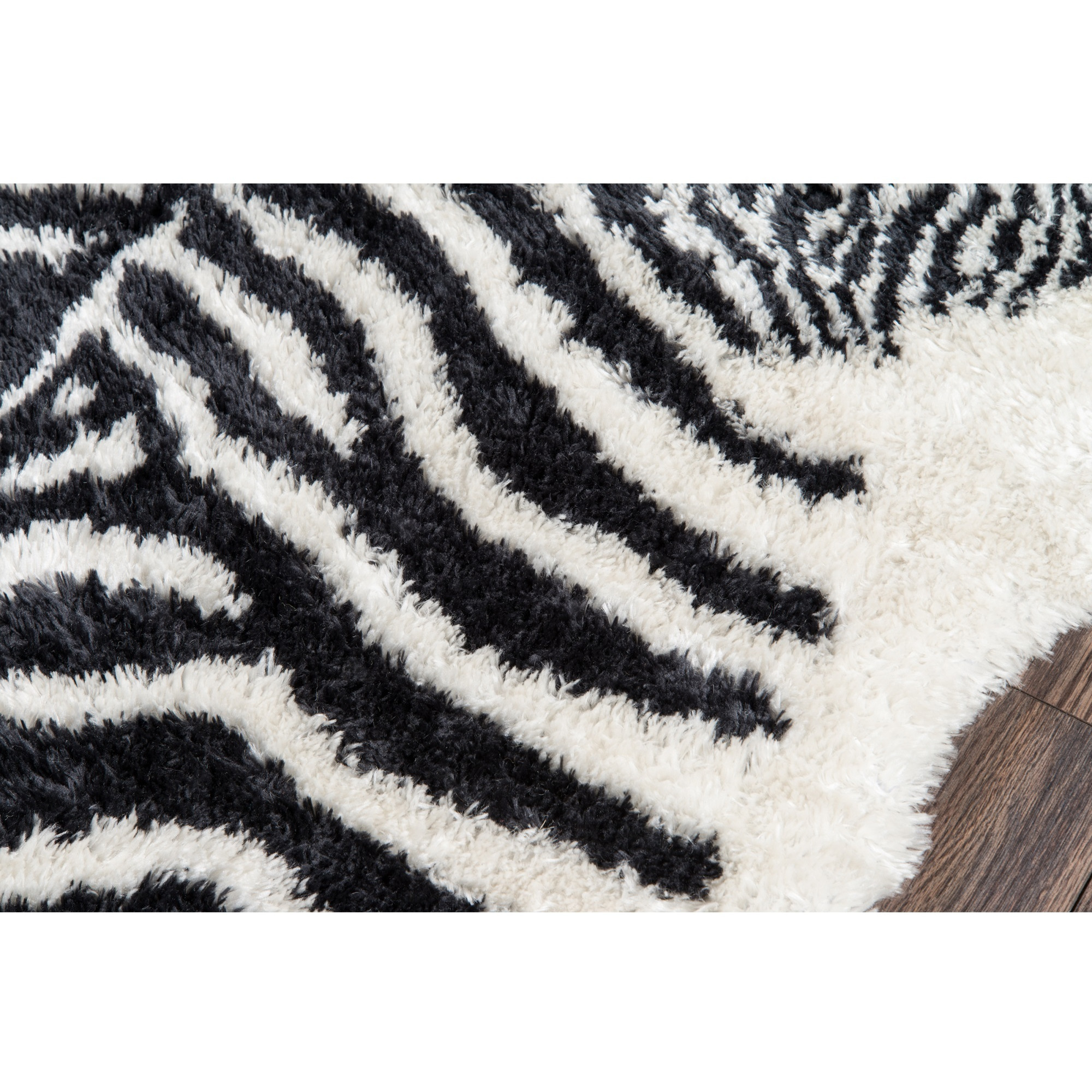 Novogratz Kalahari KAL-1 Black Domesticated 3'6" X 5'6"