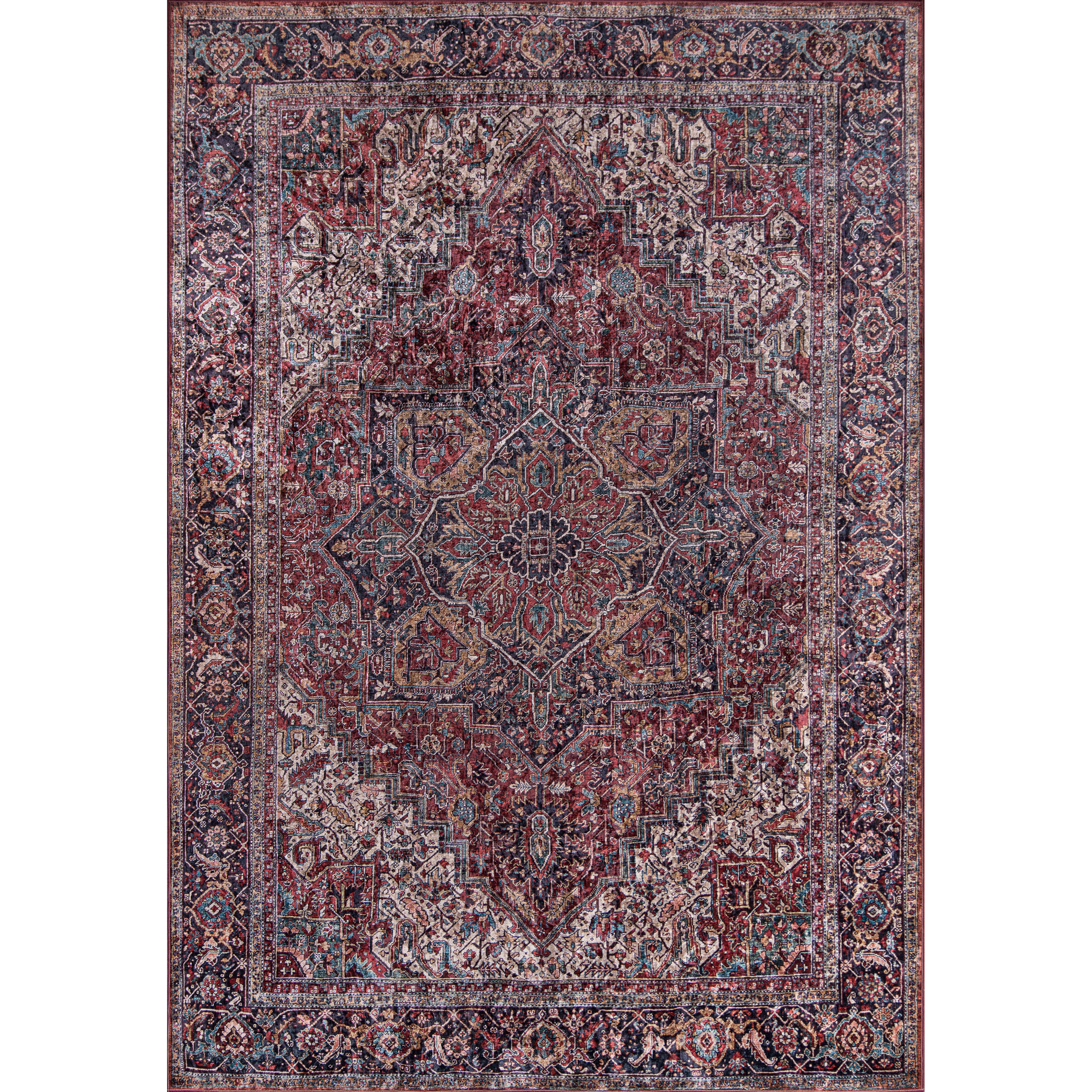 Momeni Karachi KAR-4 Burgundy  6' X 9'