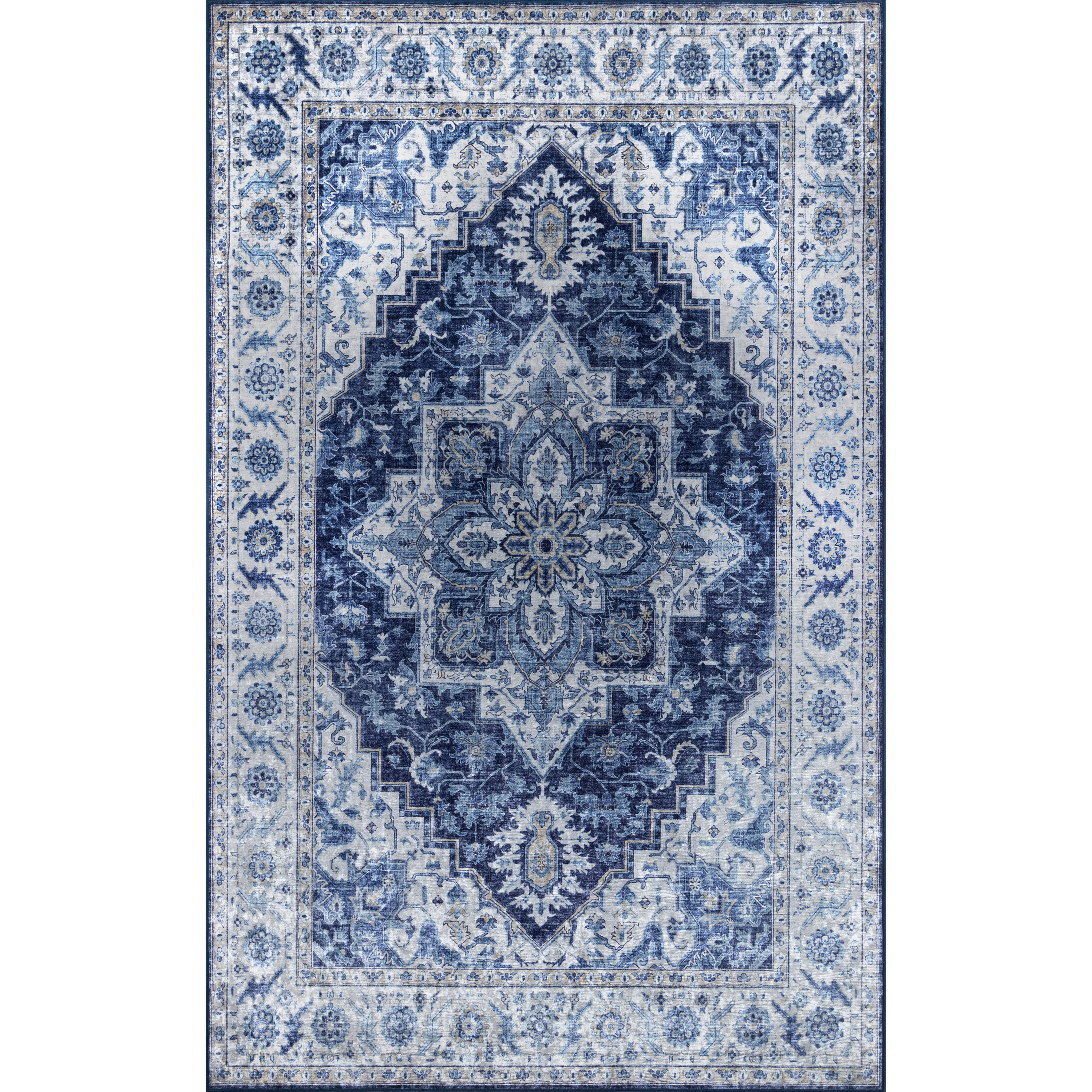 Momeni Karachi KAR-8 Blue  6' X 9'