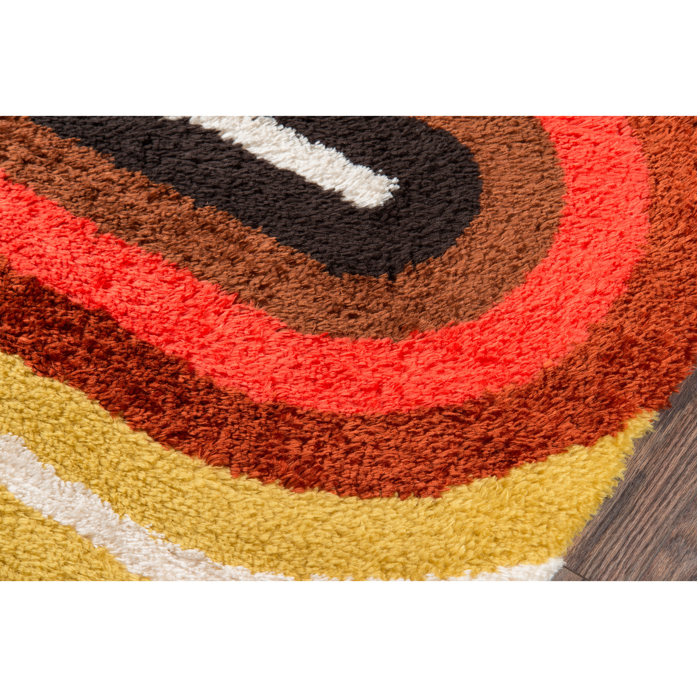 Novogratz Retro RET-2 Red Retro Wave 5' X 7'6"