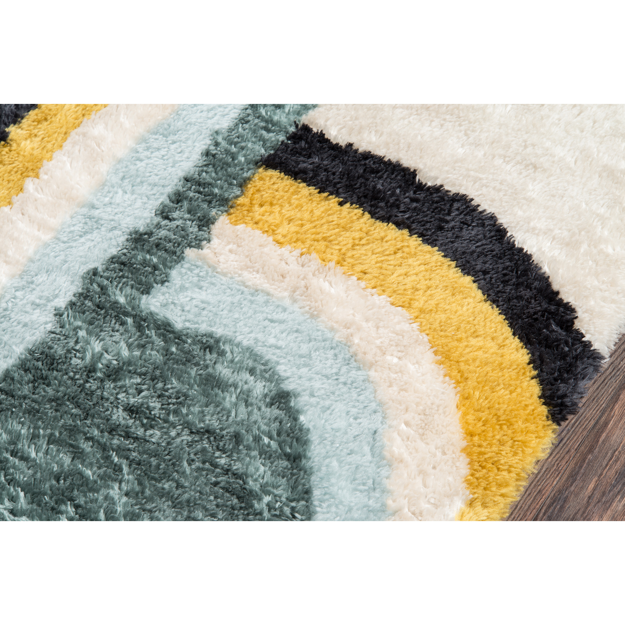 Novogratz Retro RET-3 Blue Bullseye 2'3" X 7'6" Runner